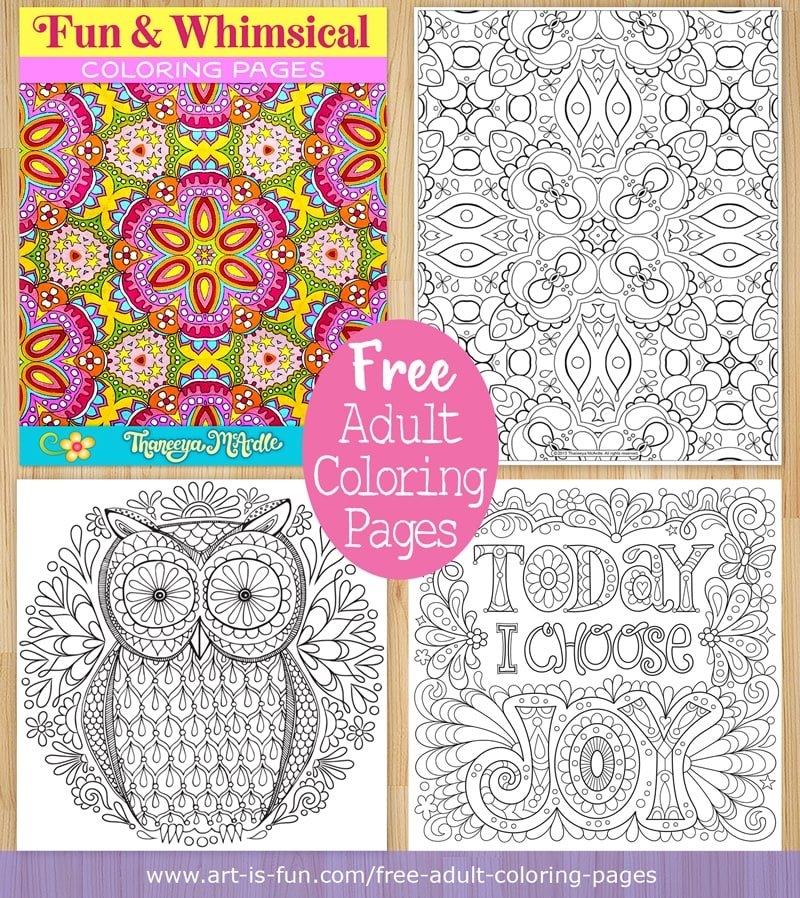 Free Adult Coloring Pages Art Is Fun