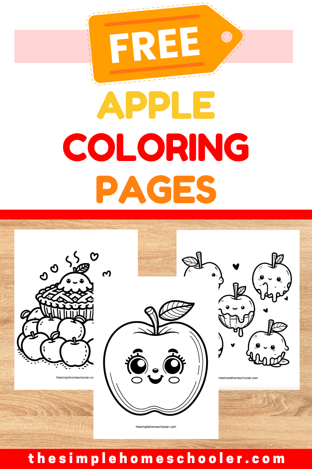 Free Apple Coloring Pages For Kids Easy Print The Simple Homeschooler