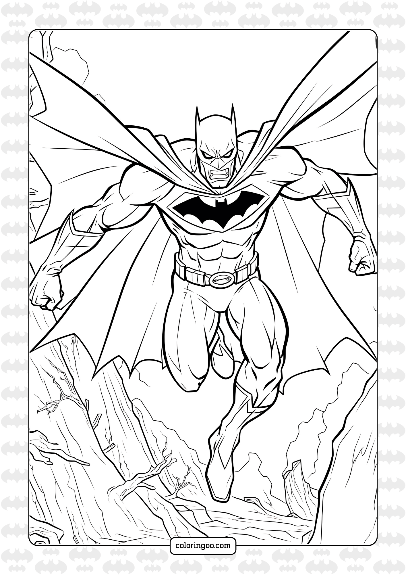Free Batman Coloring Pages