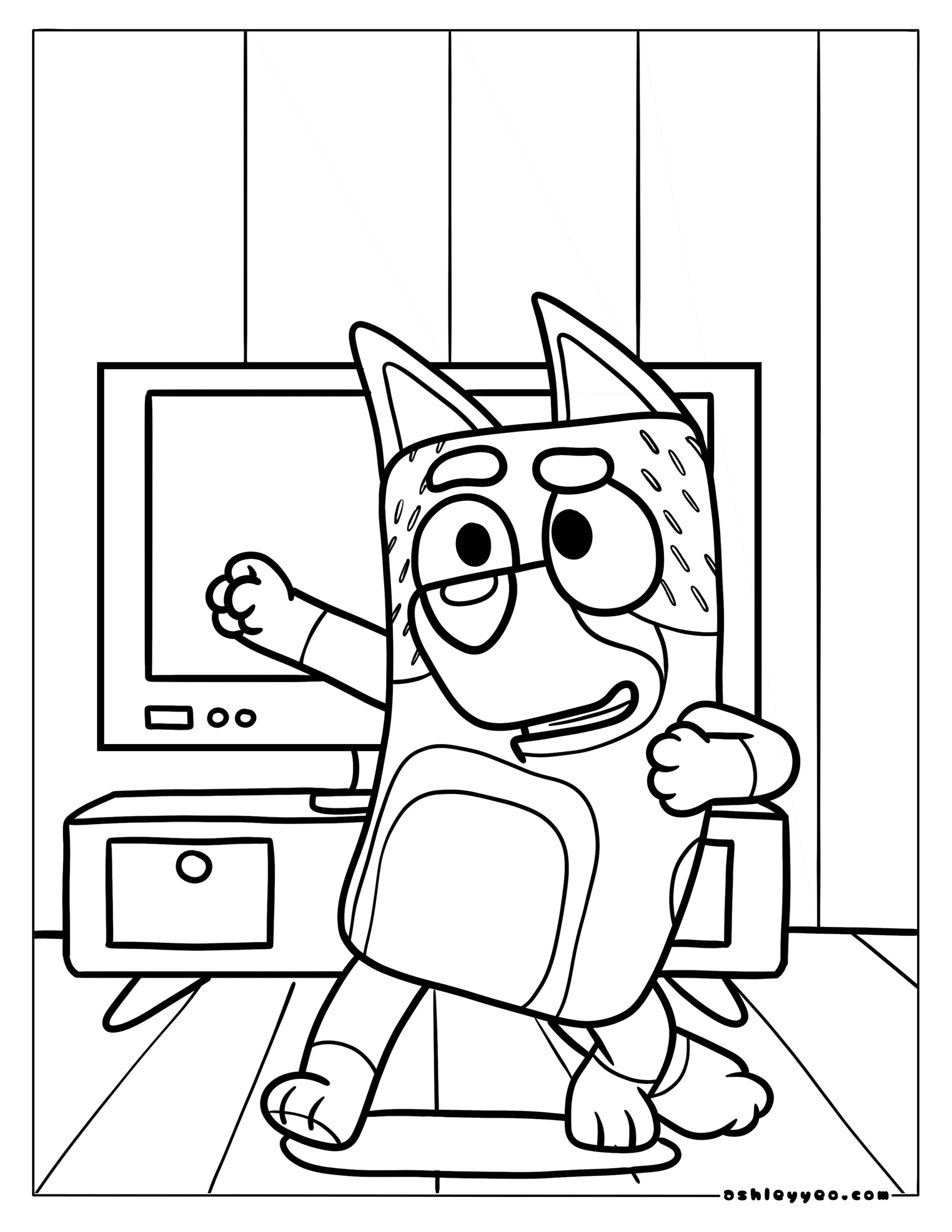 Free Coloring Pages Bluey
