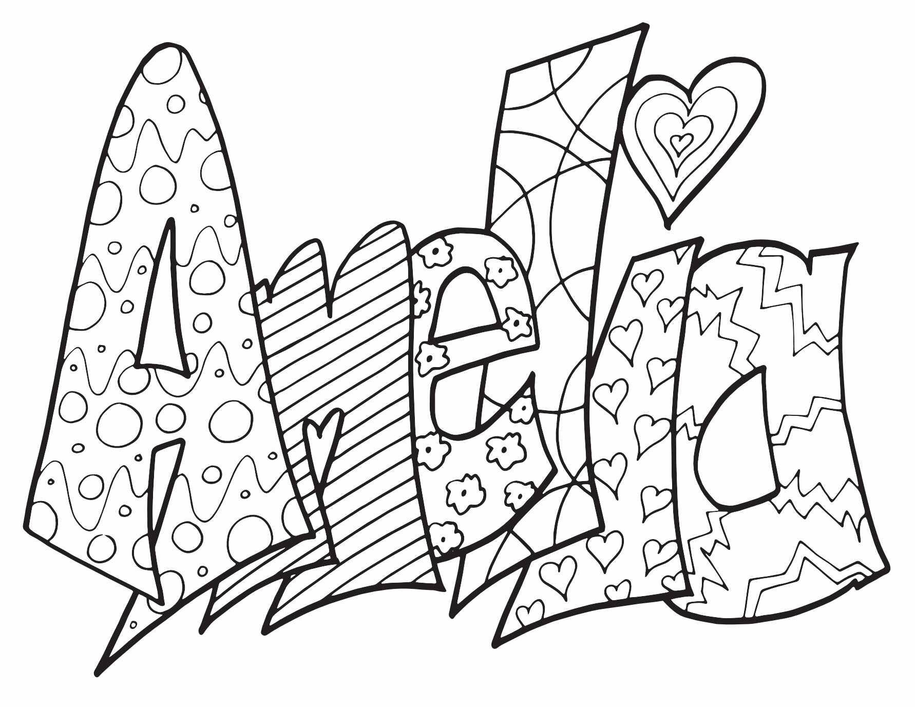 Free Personalized Name Coloring Pages For Adults