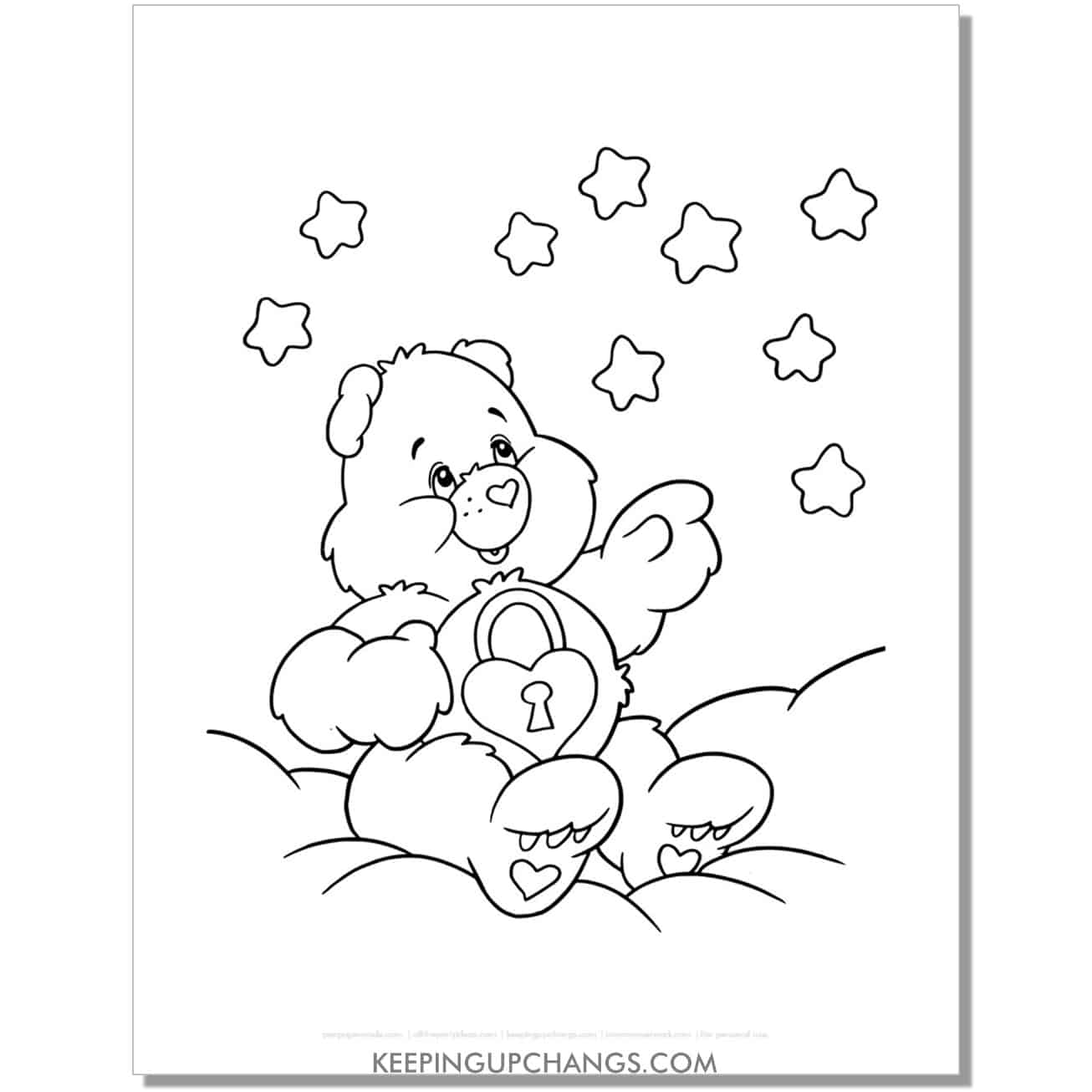 Free Care Bears Coloring Pages Sheets MOST POPULAR Printables 