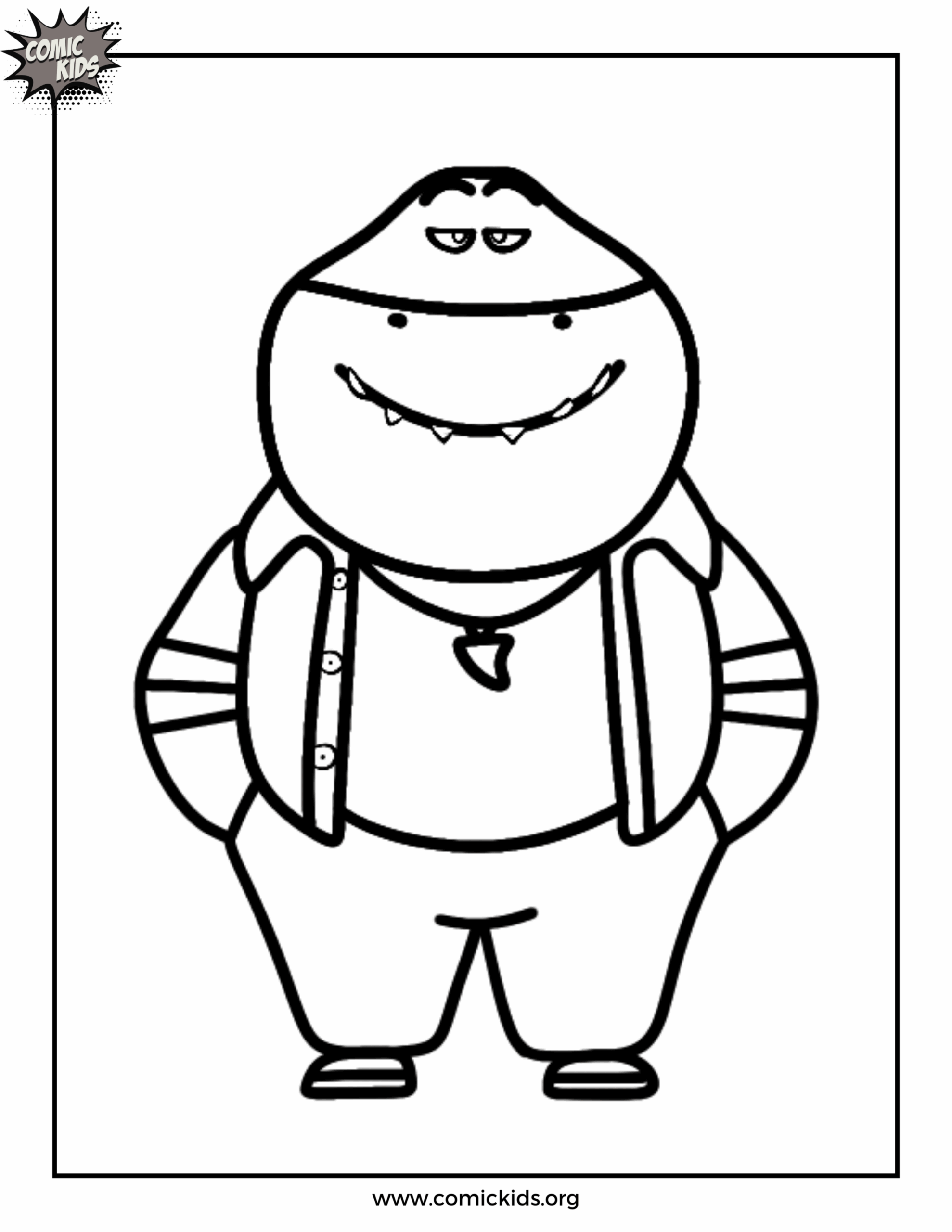 Cartoon Characters Coloring Pages Printable