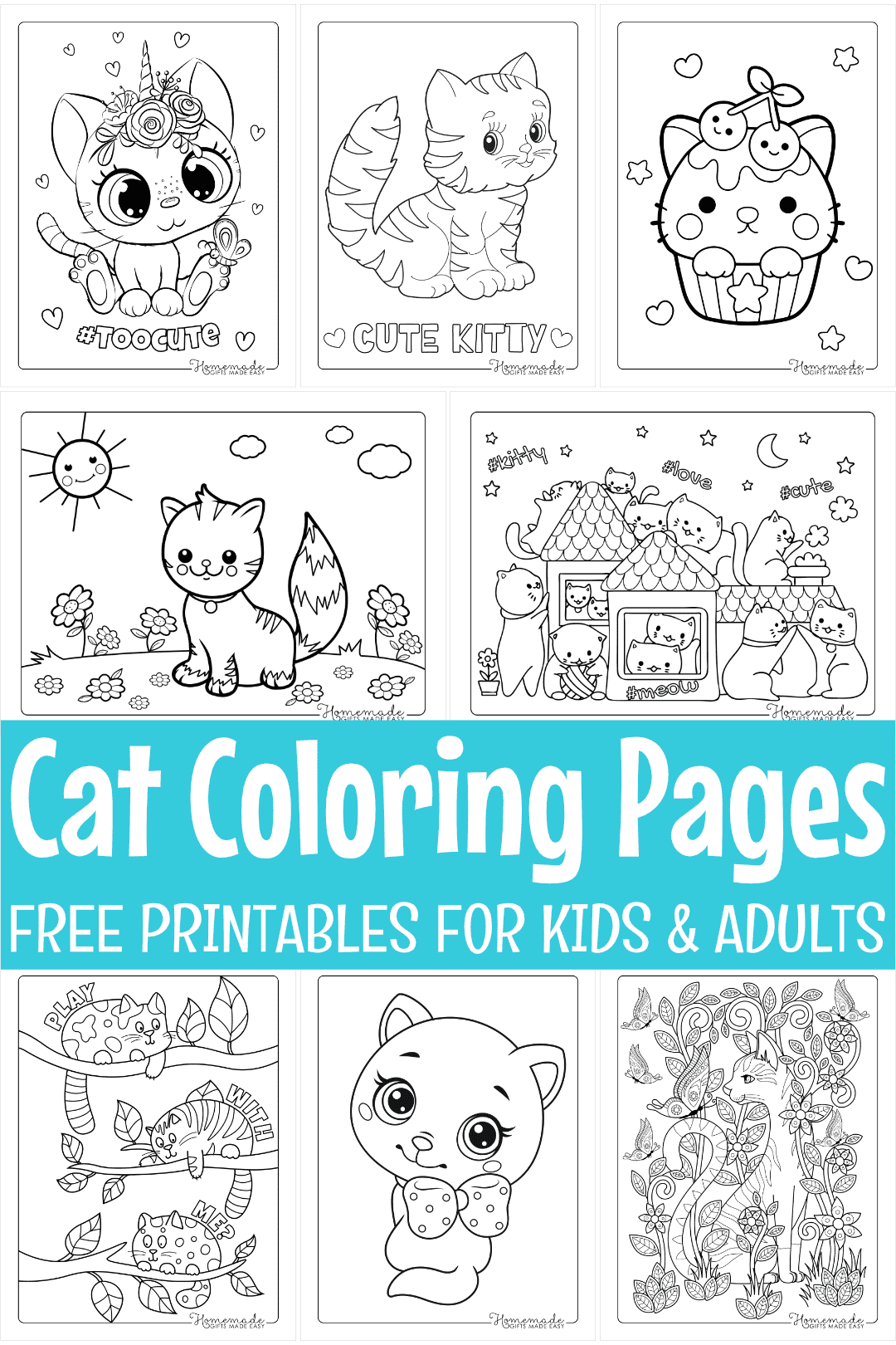 Free Coloring Pages Of Cats