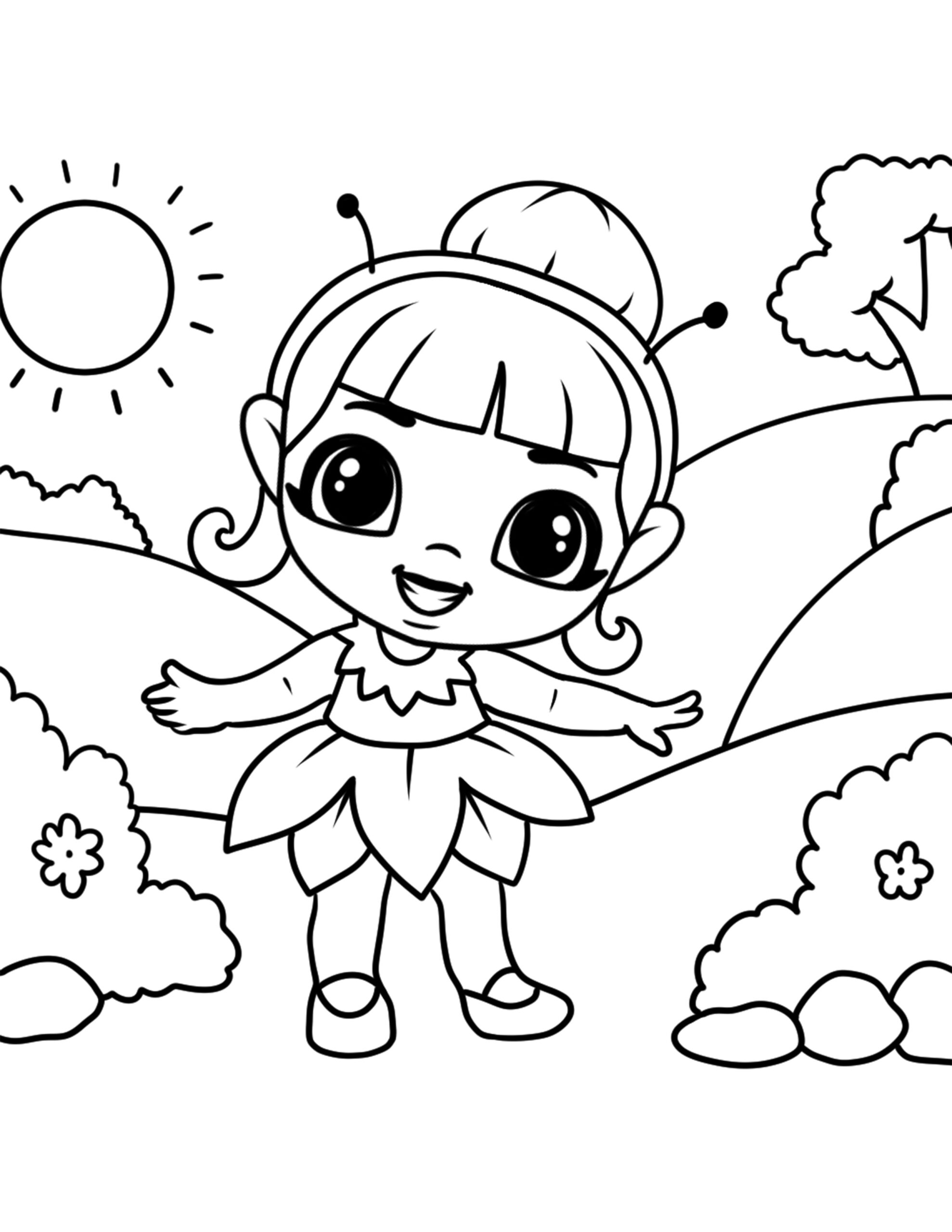 Free Chibi Girls Coloring Pages Sweet Kids Home