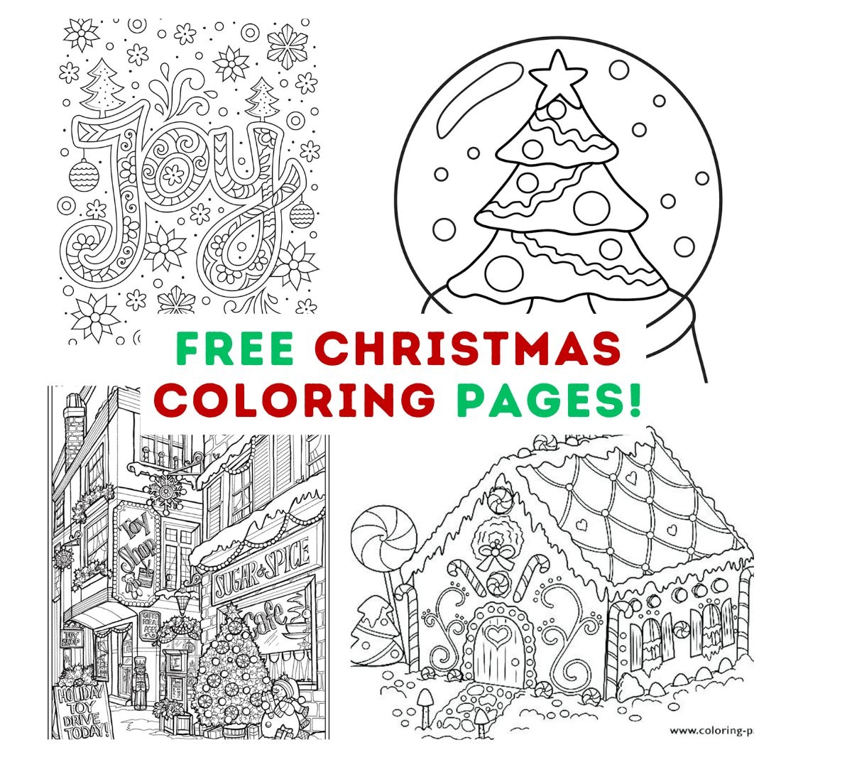 Christmas Printable Color Pages
