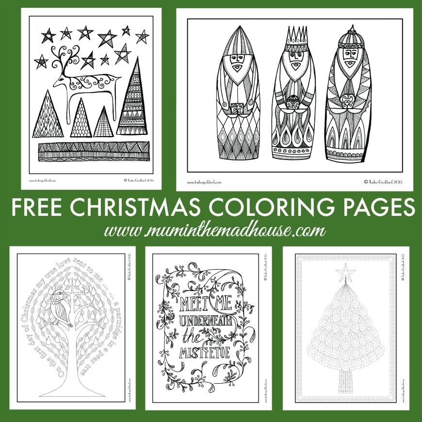 Adult Coloring Pages Christmas Free