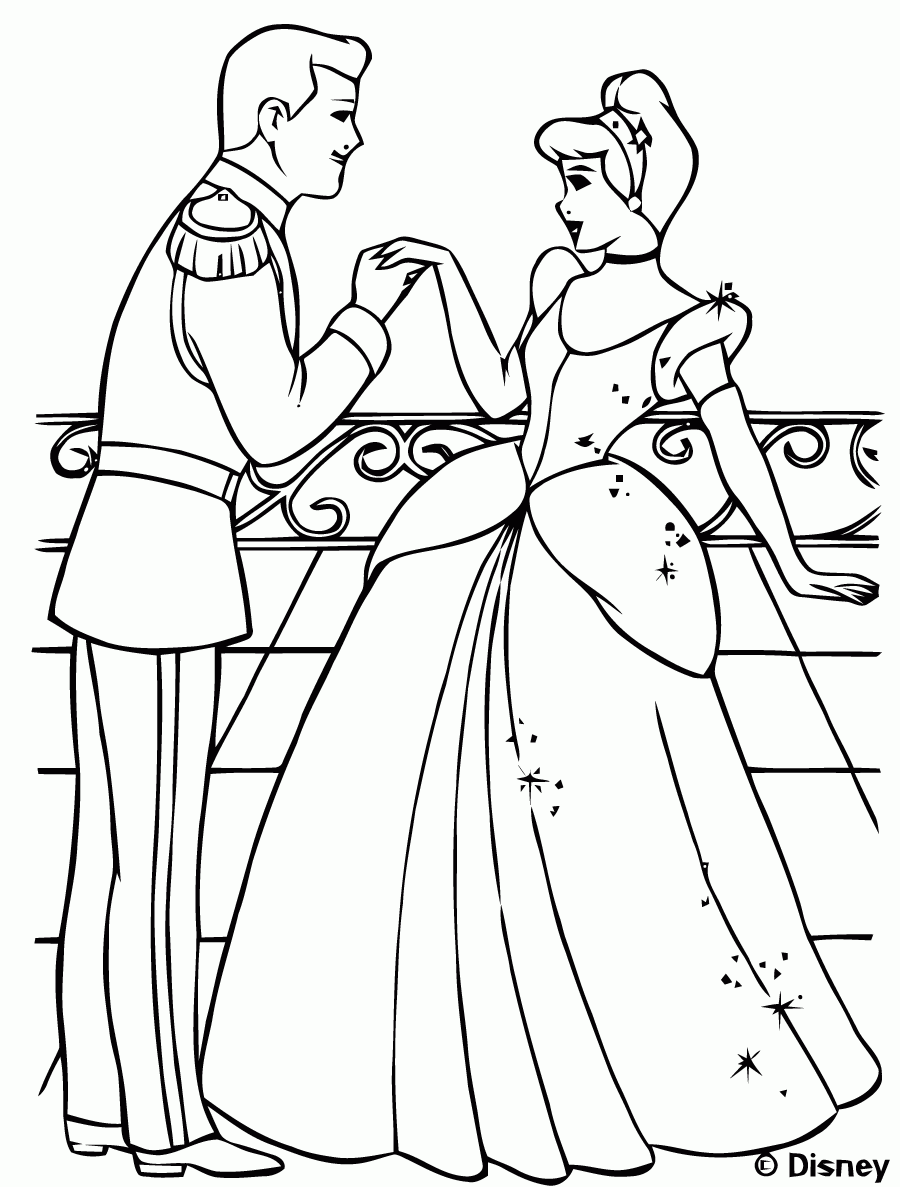 Free Printable Cinderella Coloring Pages