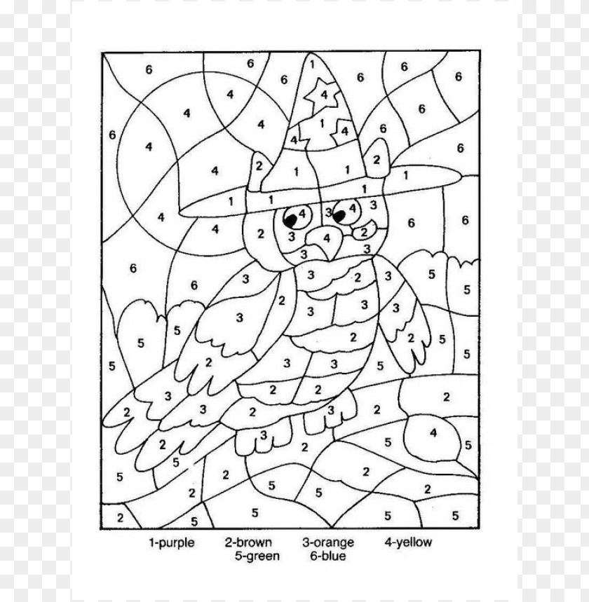 Free Printable Color By Number Coloring Pages For Adults