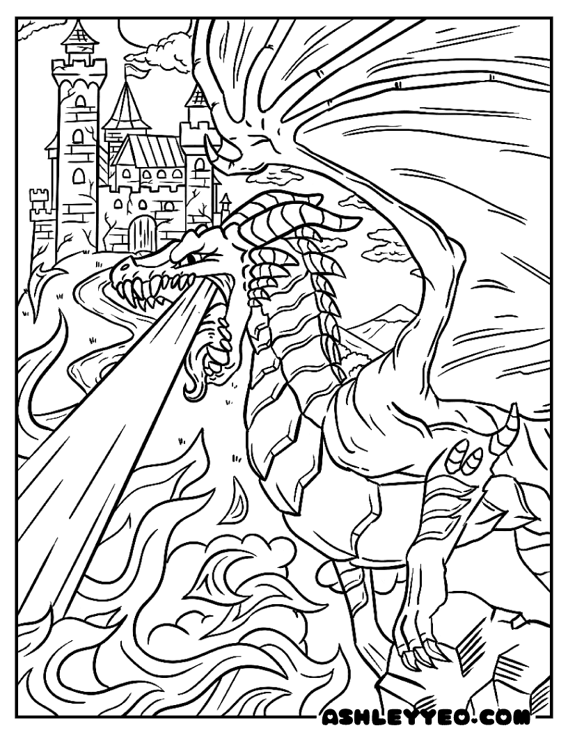 Free Fantasy Coloring Pages For Adults Ashley Yeo