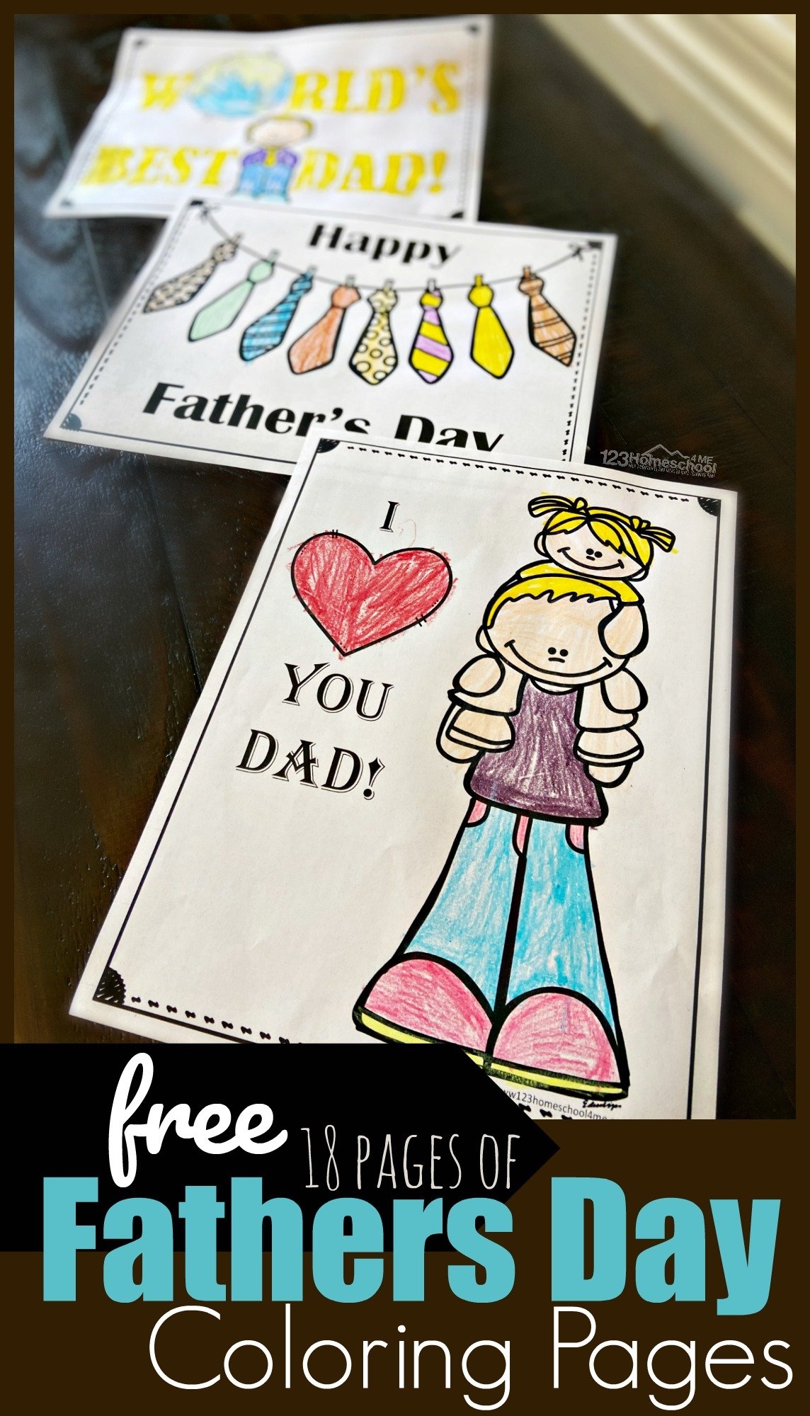 Fathers Day Coloring Pages Free