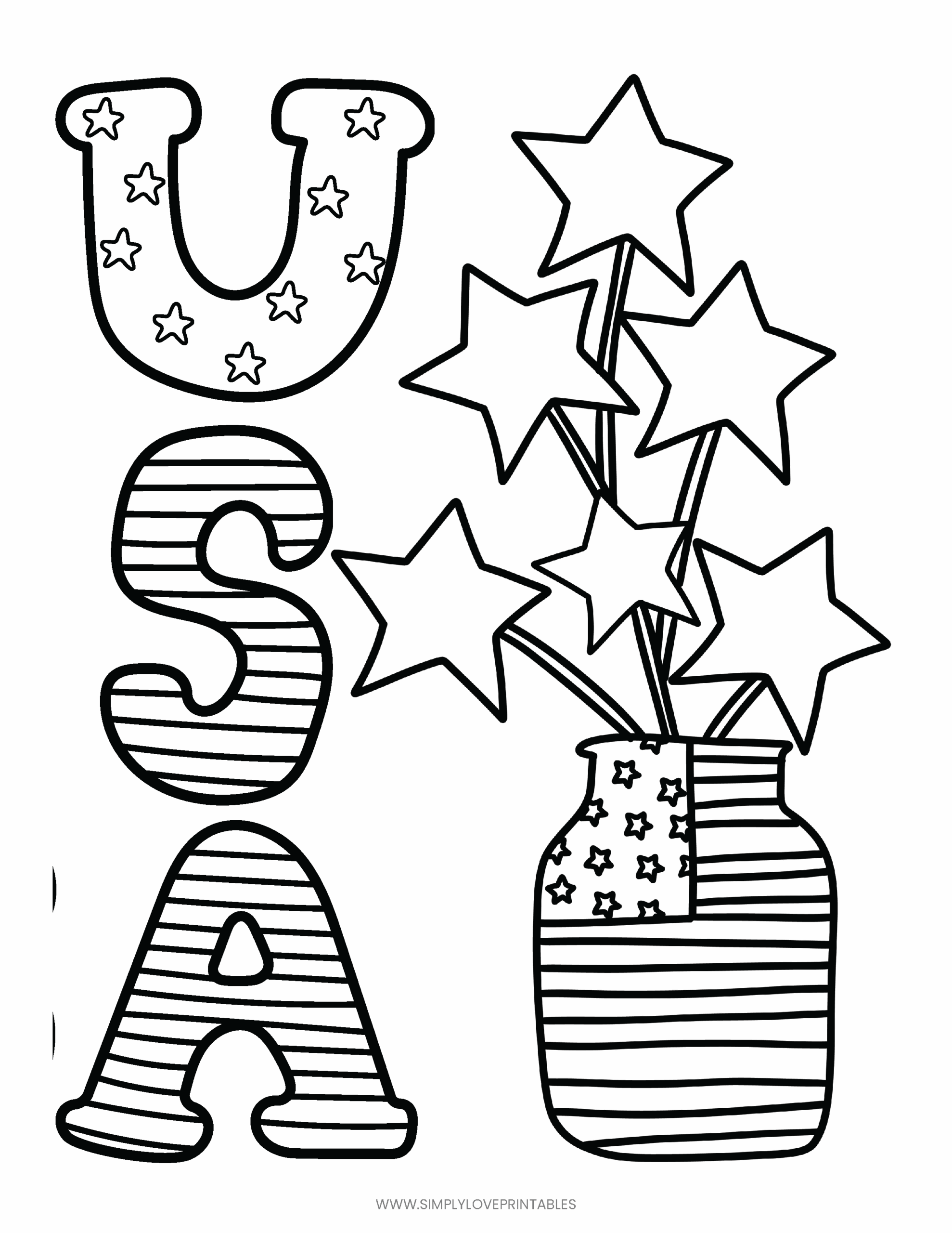 4 Of July Coloring Pages Printable