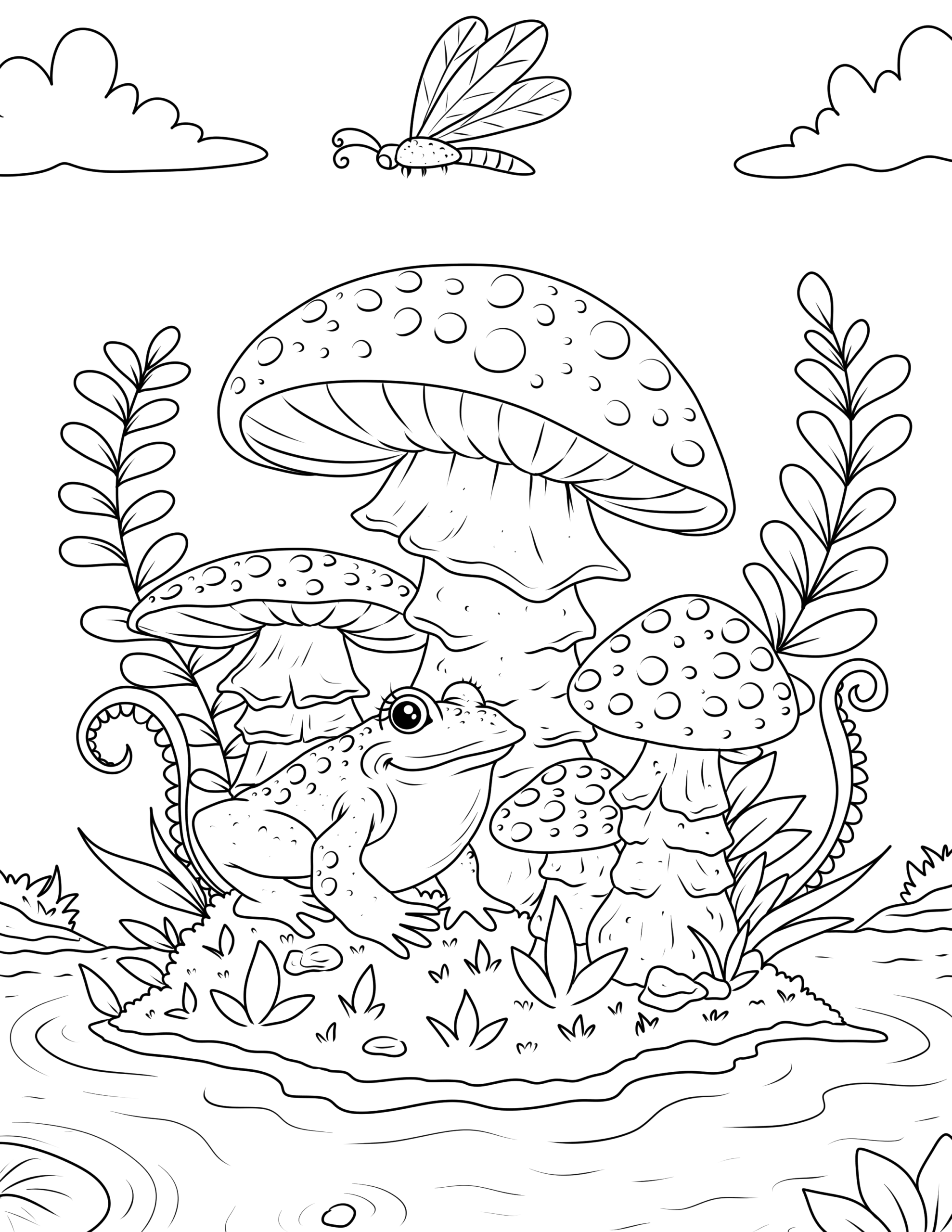 Free Frog Coloring Pages Sweet Kids Home
