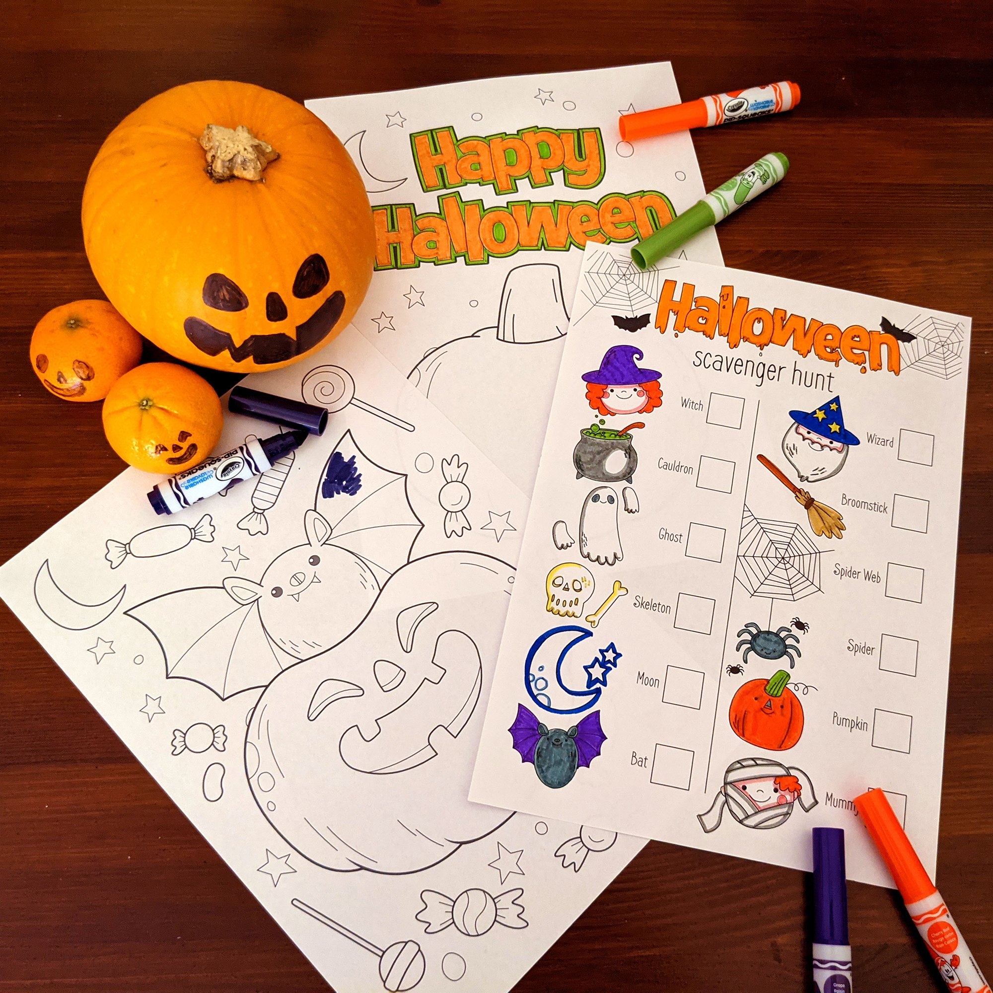 FREE Halloween Colouring Pages Hobbycraft