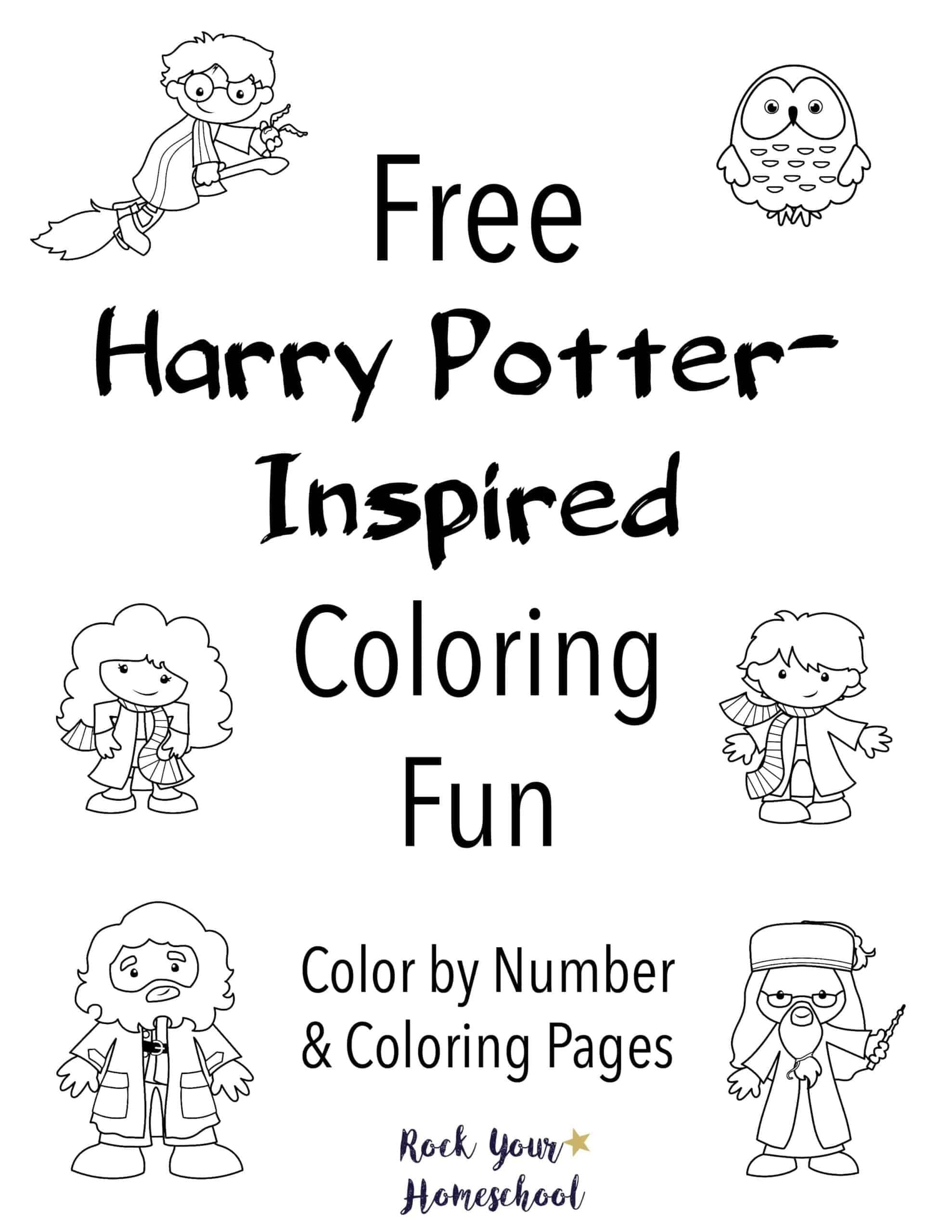 Free Harry Potter Inspired Coloring Fun Rock Your Homeschool