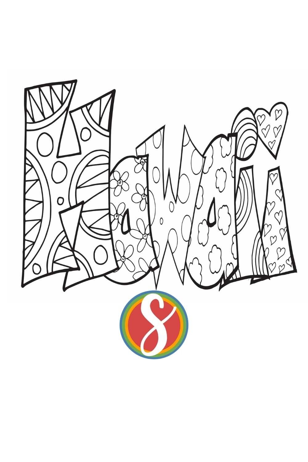 Hawaiian Coloring Pages Printable