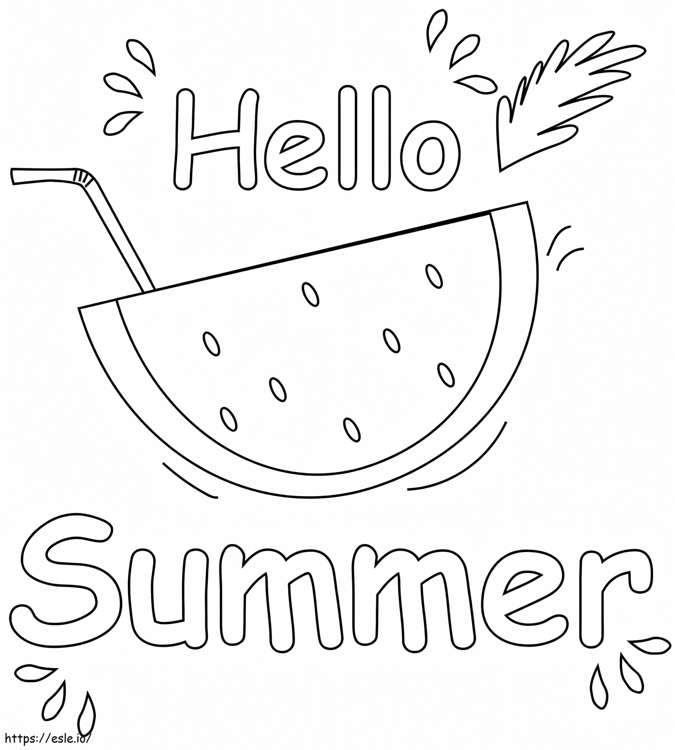 Summer Coloring Pages Printable Free