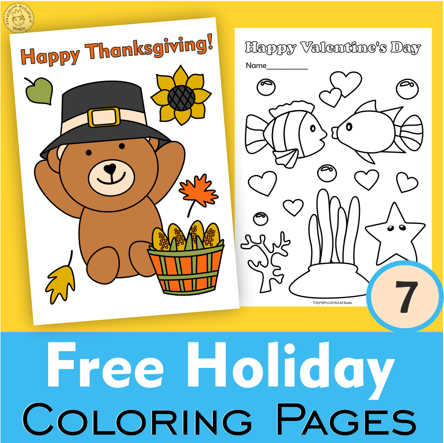 Free Coloring Pages Holiday Printable