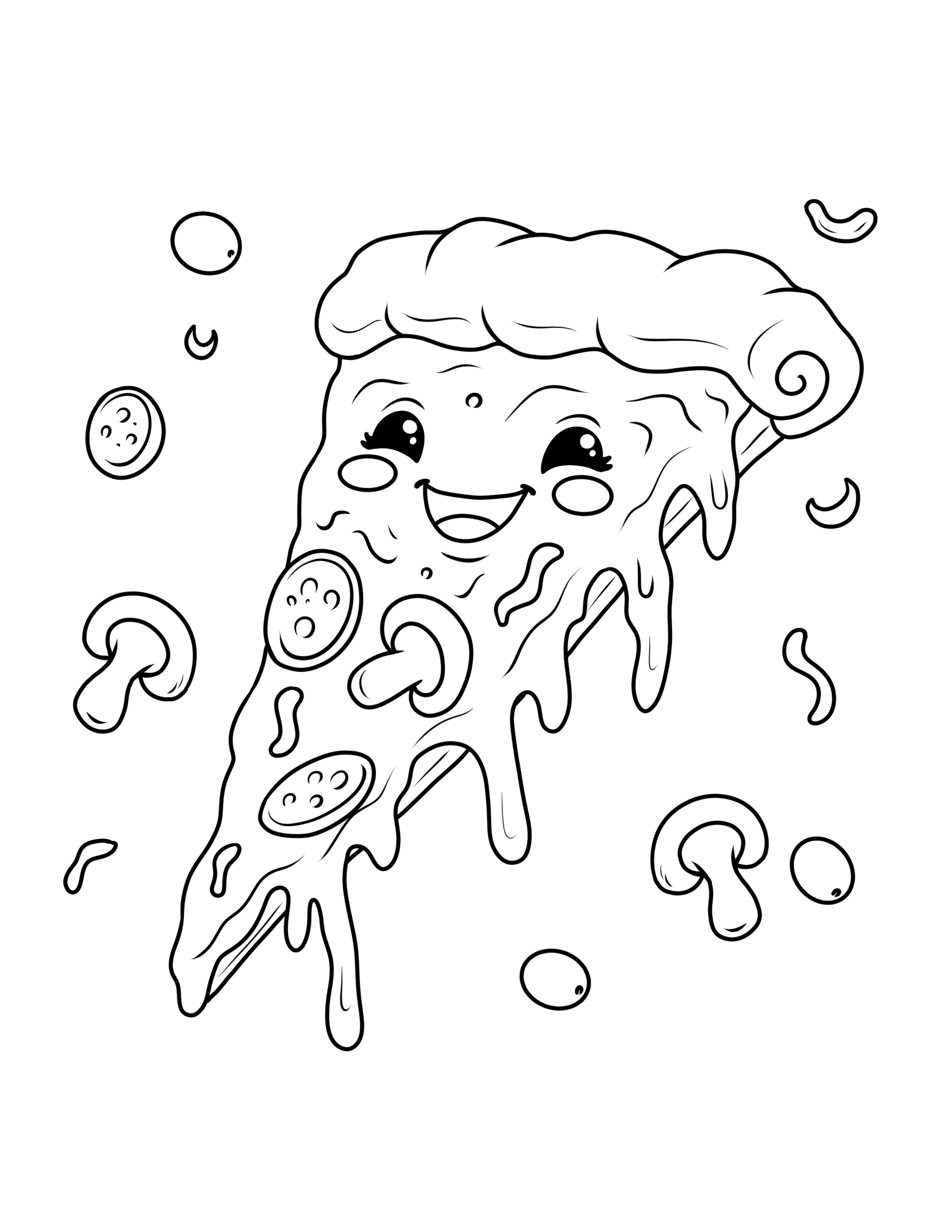 Free Food Coloring Pages