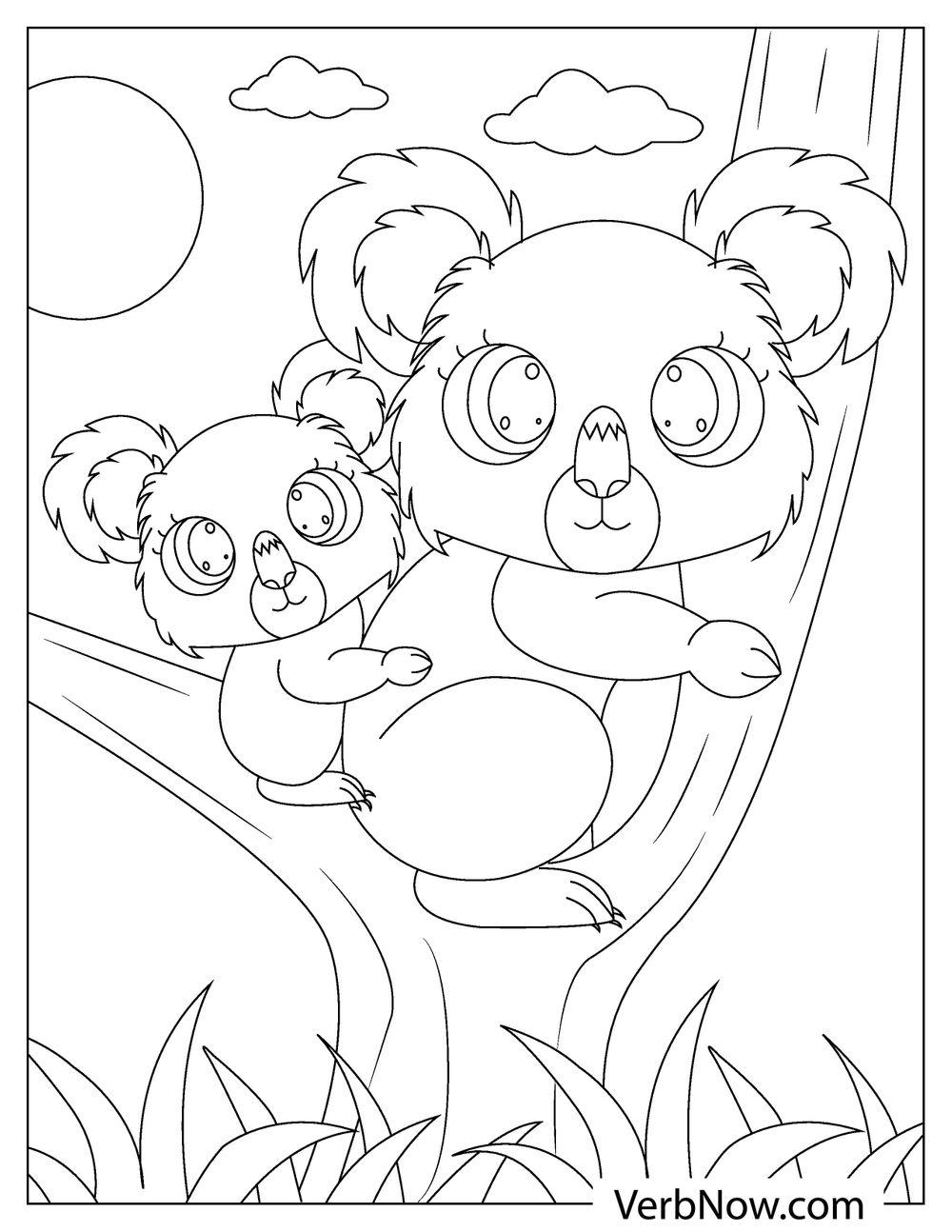 Printable Koala Coloring Pages