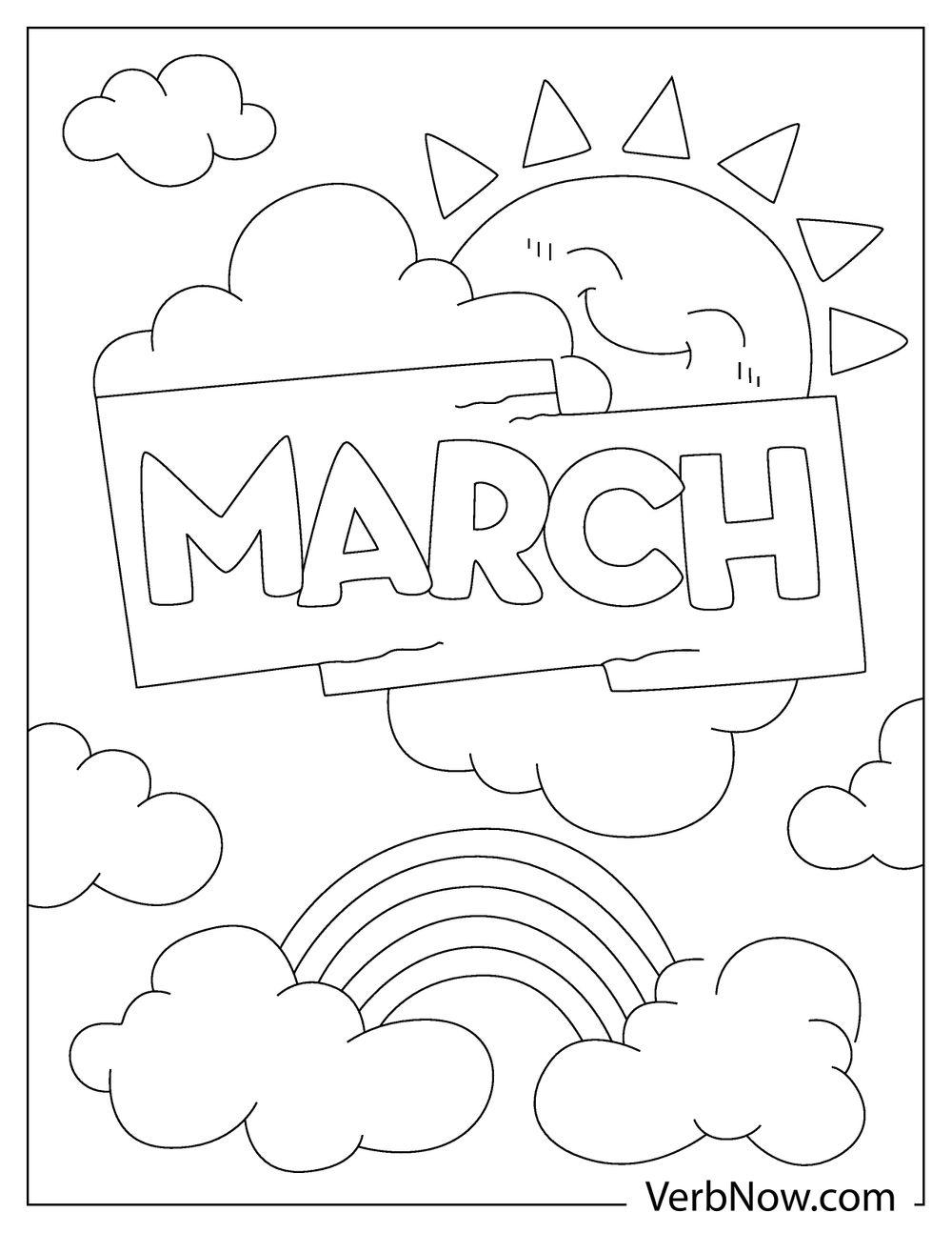 March Coloring Pages Printable