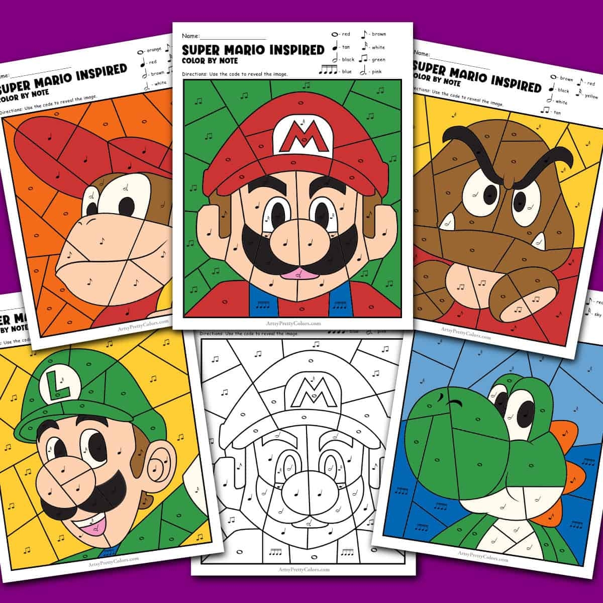Free Printable Super Mario Coloring Pages