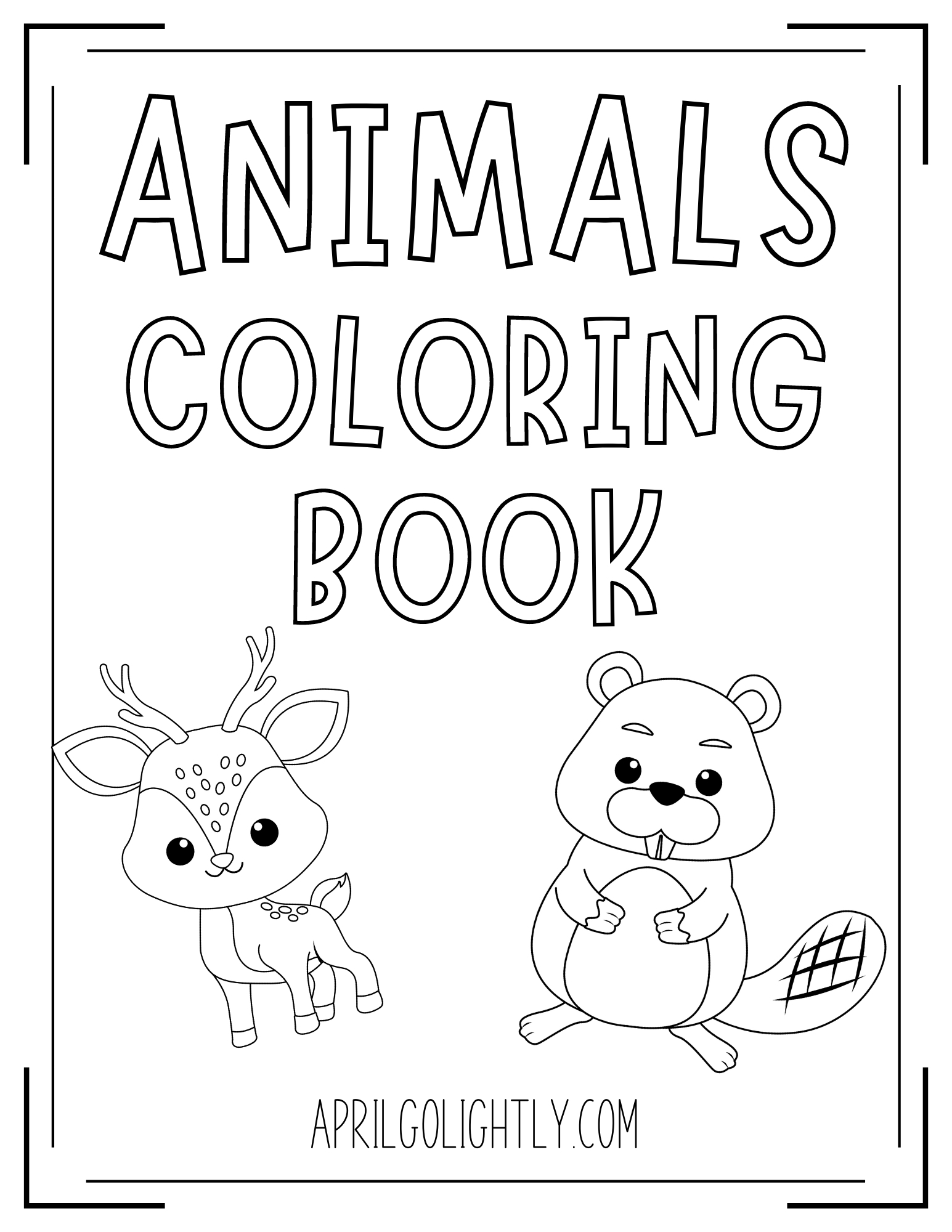 Free Printable Animals Coloring Pages