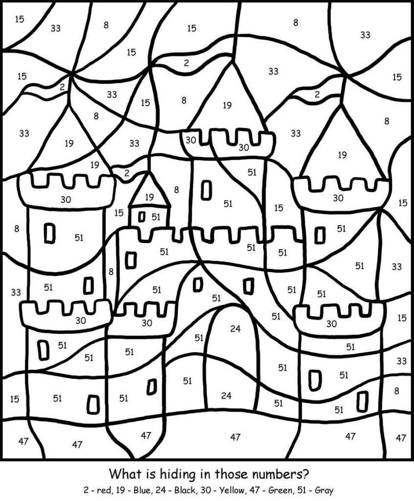 Color By Number Printable Pages