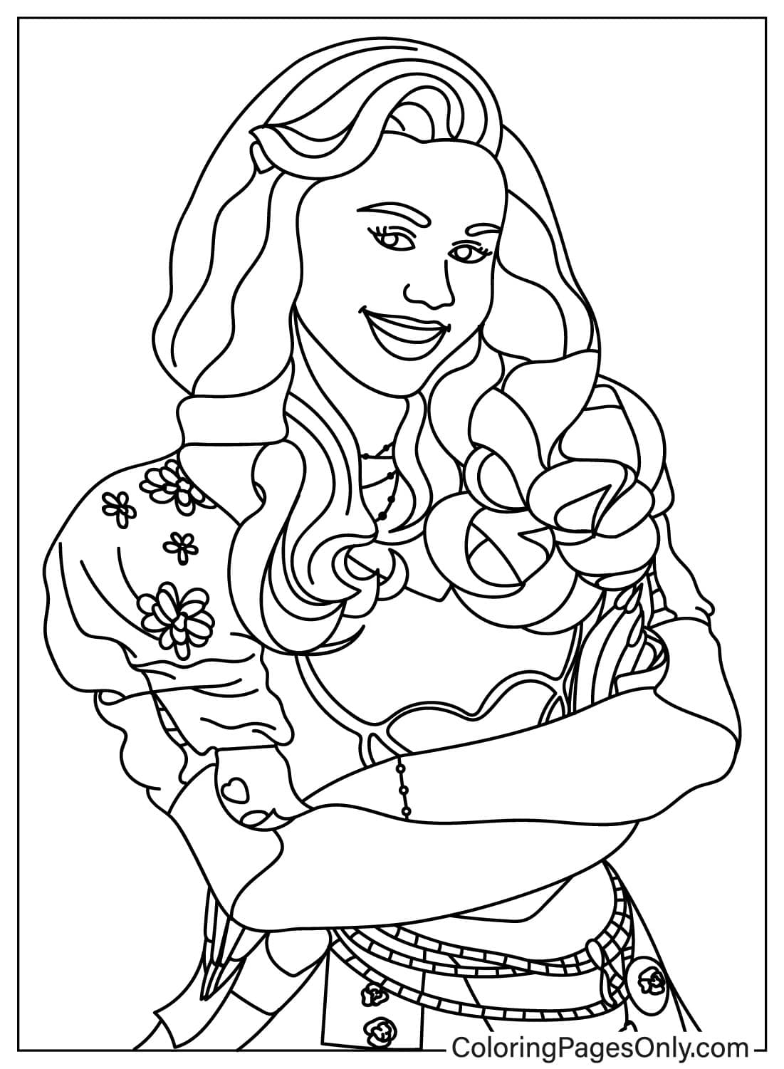 Free Printable Descendants Coloring Pages For Disney Fans 