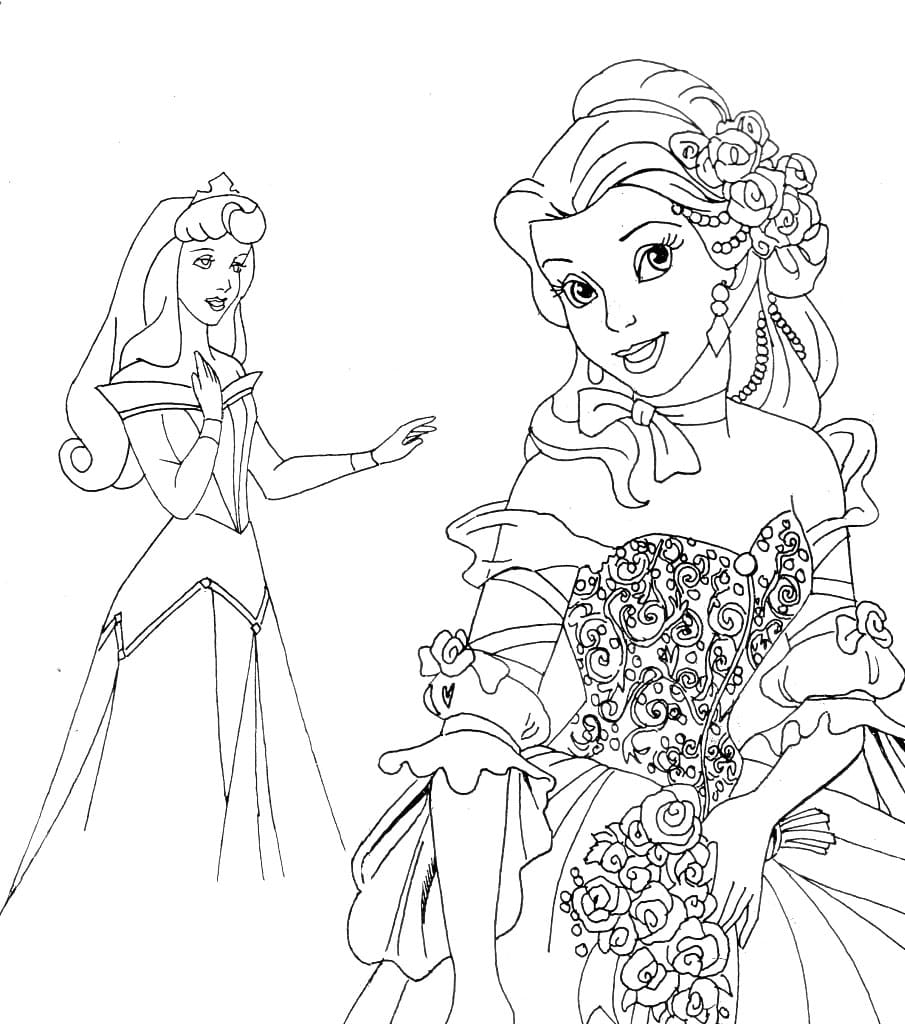 Free Printable Disney Princesses Coloring Page Download Print Or Color Online For Free