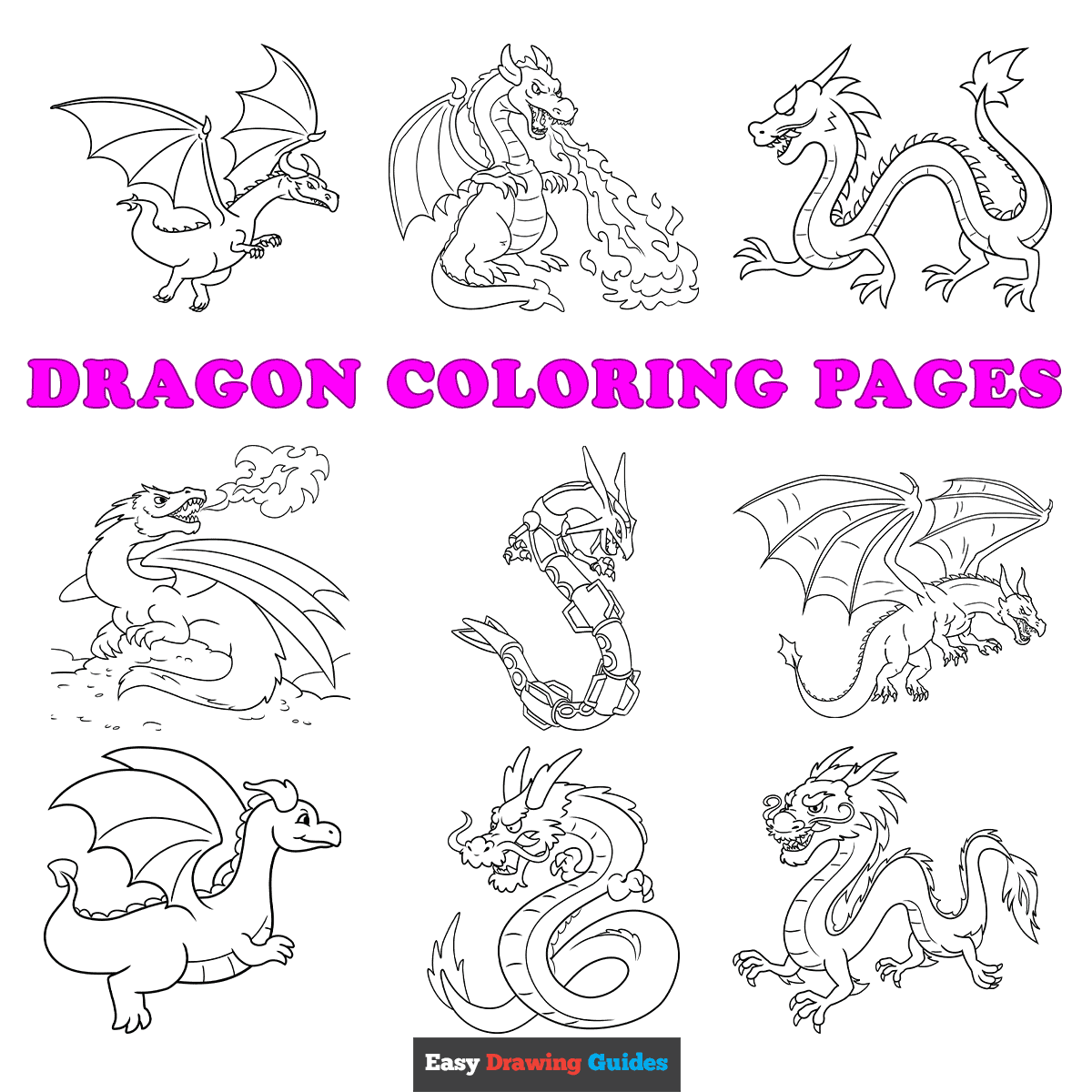 Dragon Coloring Pages Free