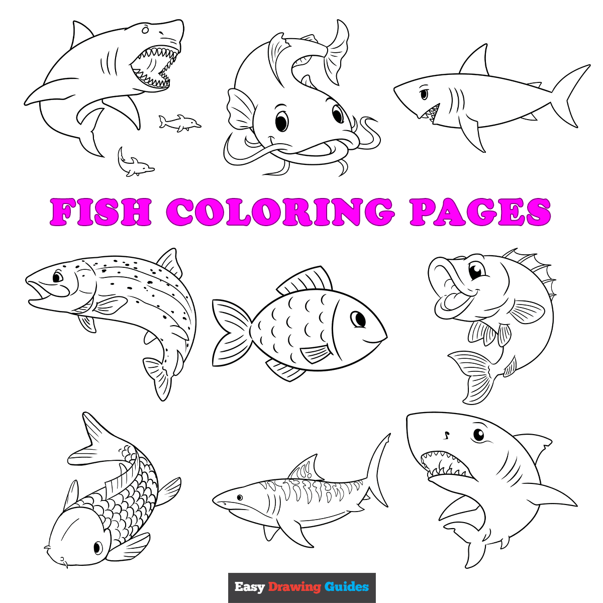 Fish Coloring Page Printable