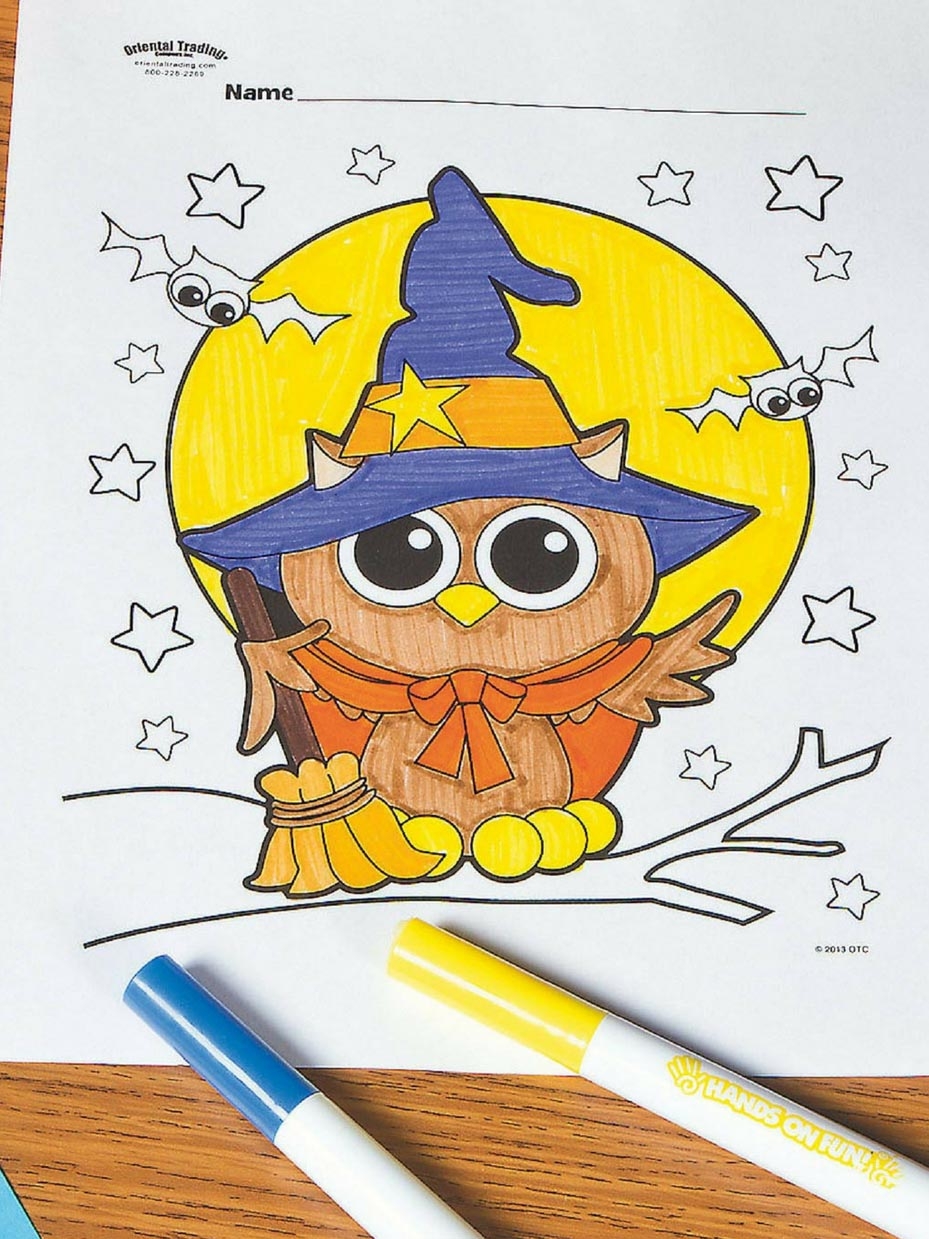 Printable Coloring Pages For Halloween