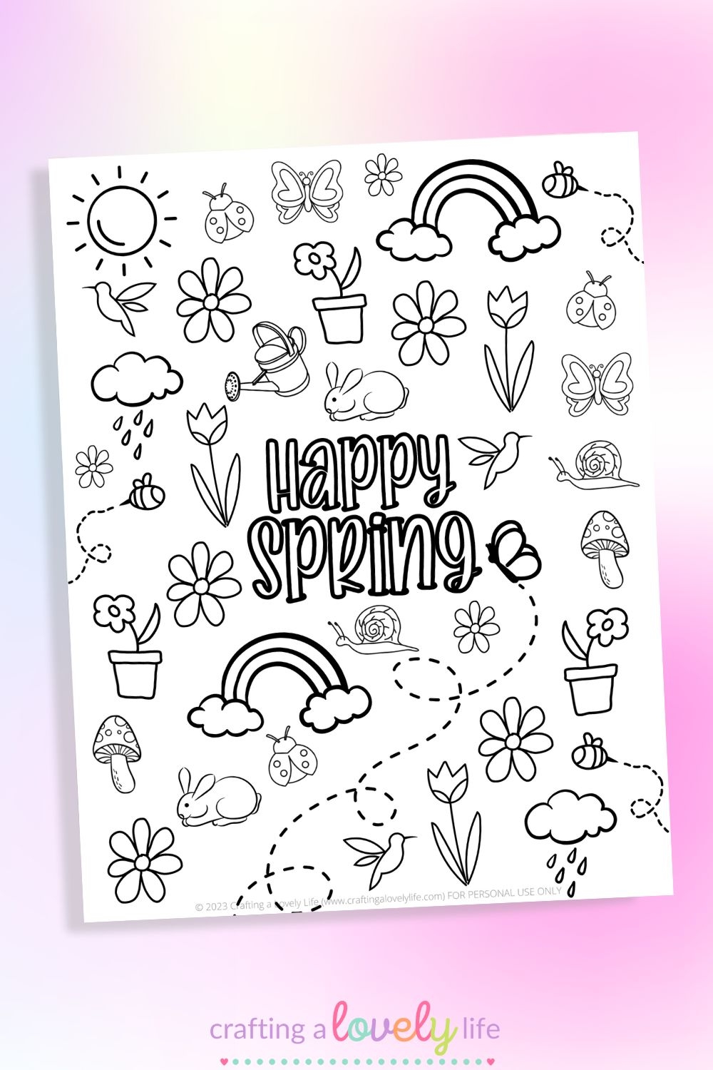 Spring Printable Coloring Pages