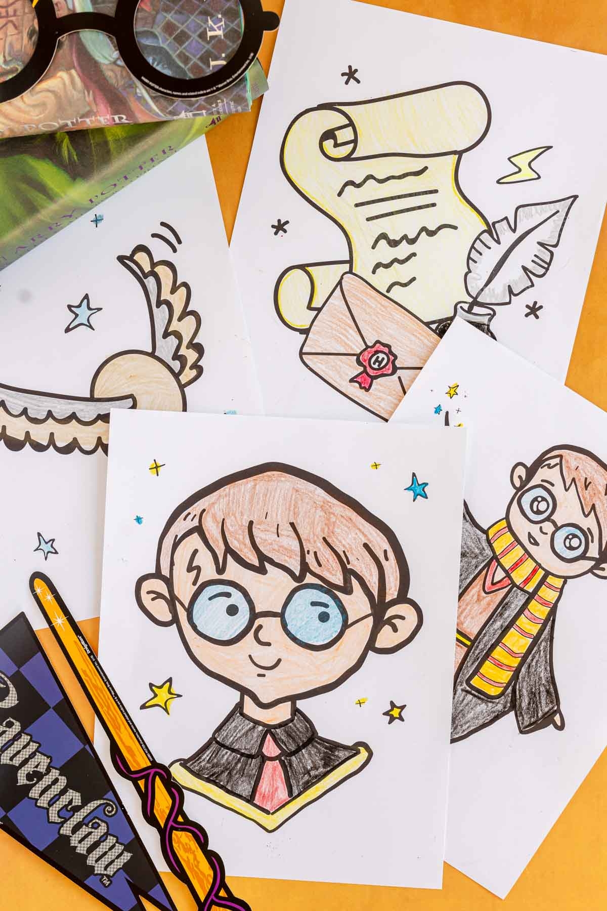 Free Printable Harry Potter Coloring Pages For Kids Play Party Plan