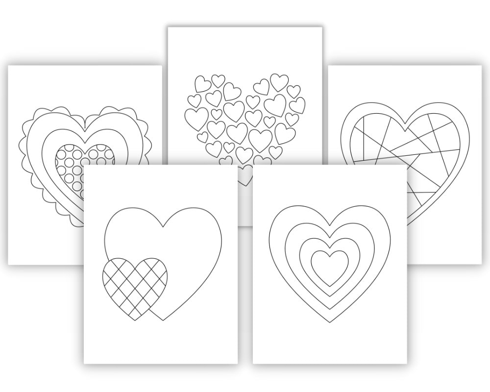 Free Printable Heart Coloring Pages For Kids U0026 Adults The Craft 