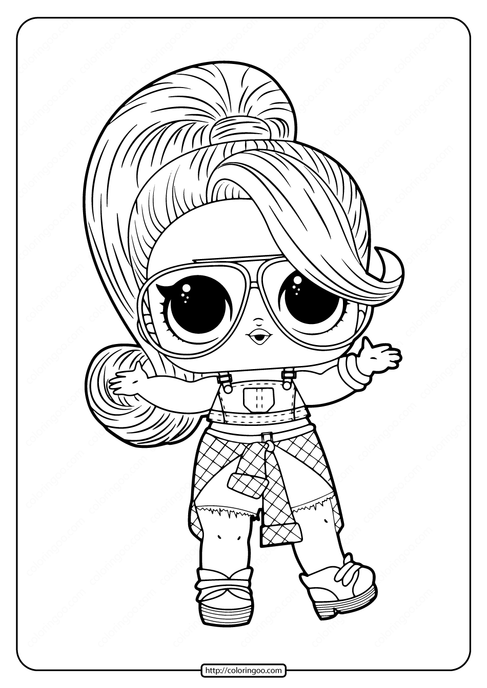 Lol Doll Printable Coloring Pages