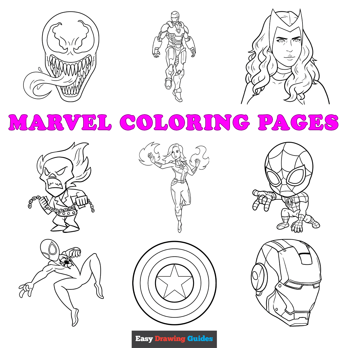 Printable Coloring Pages Avengers