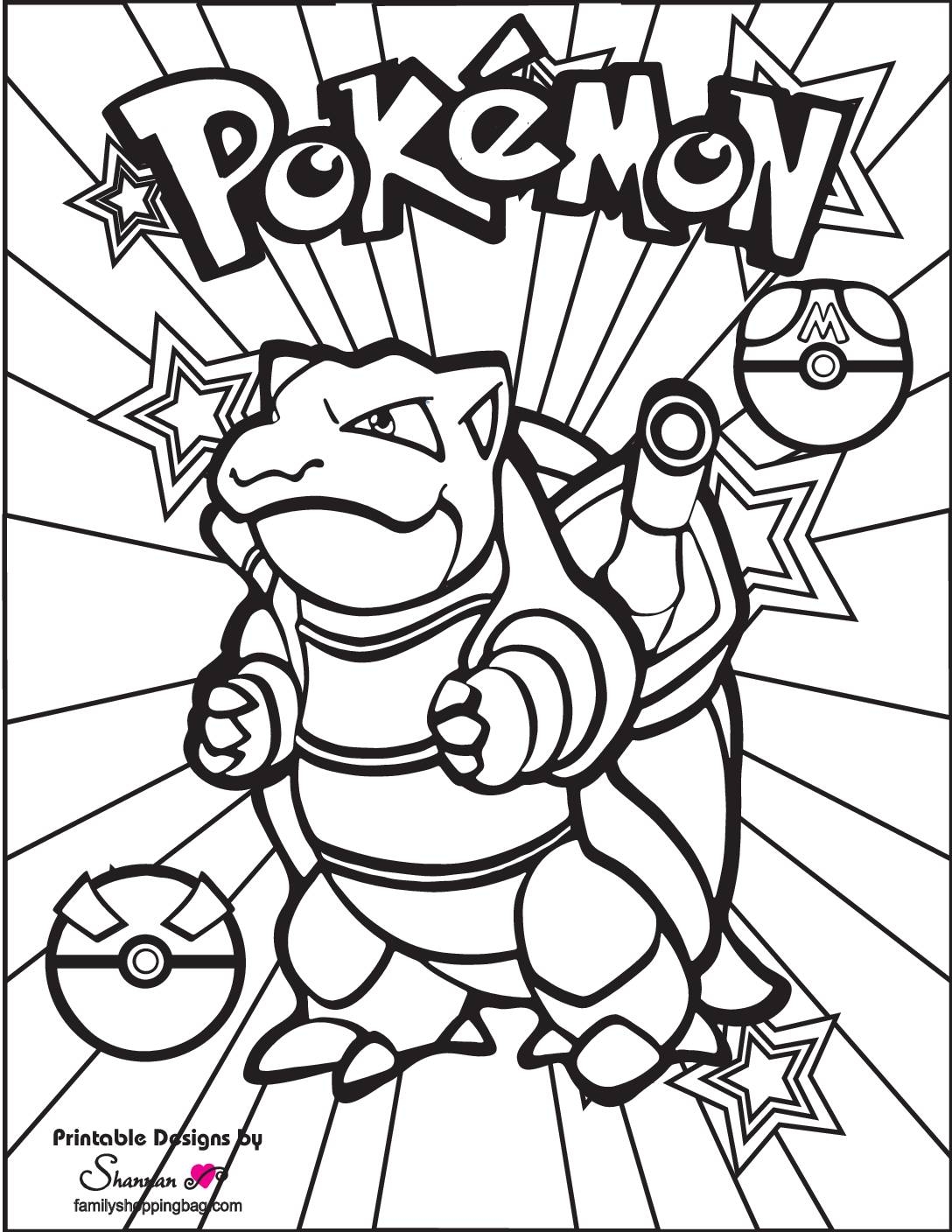 Free Printable Pokemon Coloring Pages And More Lil Shannie
