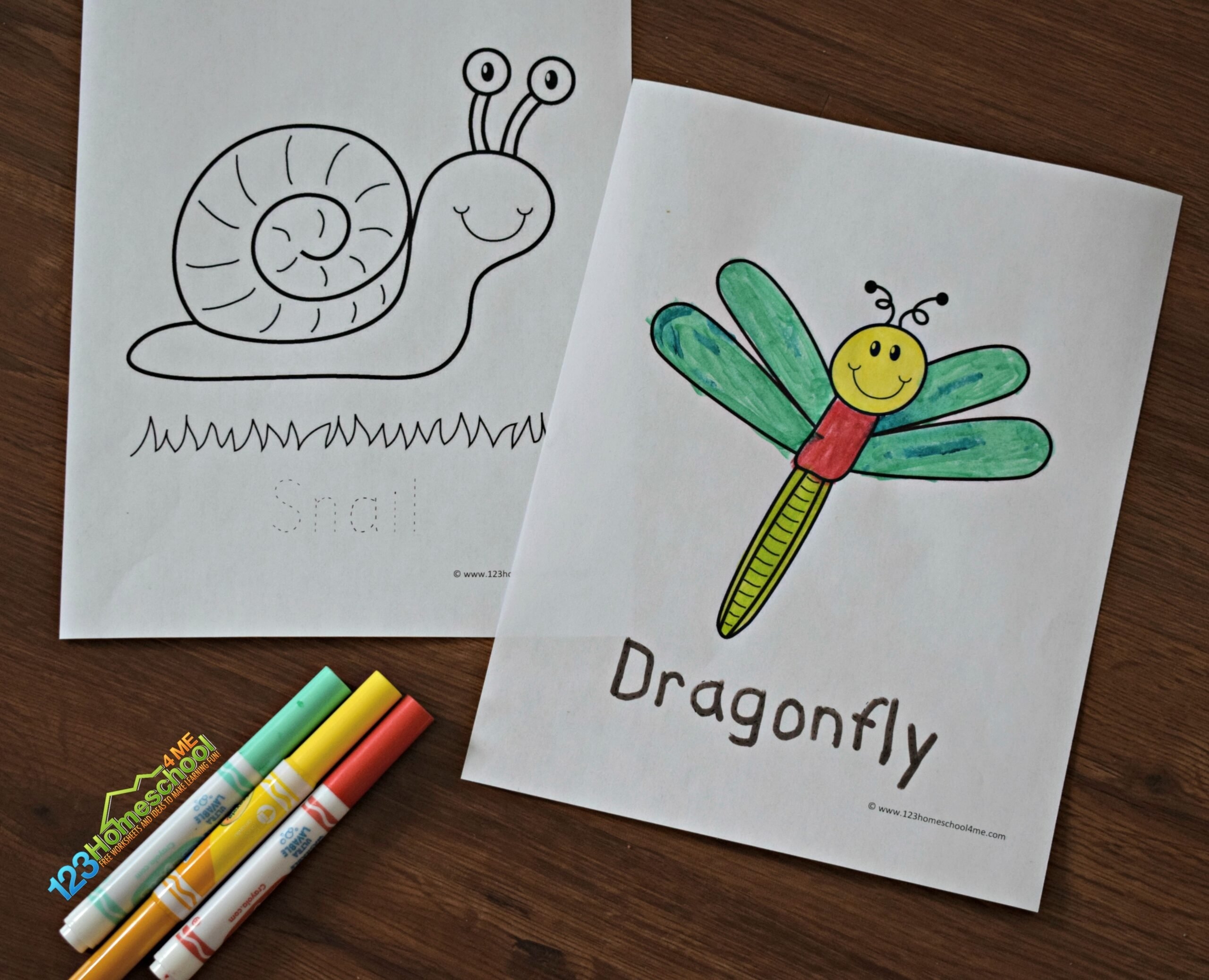  FREE Printable Simple Bug And Insect Coloring Pages For Kids