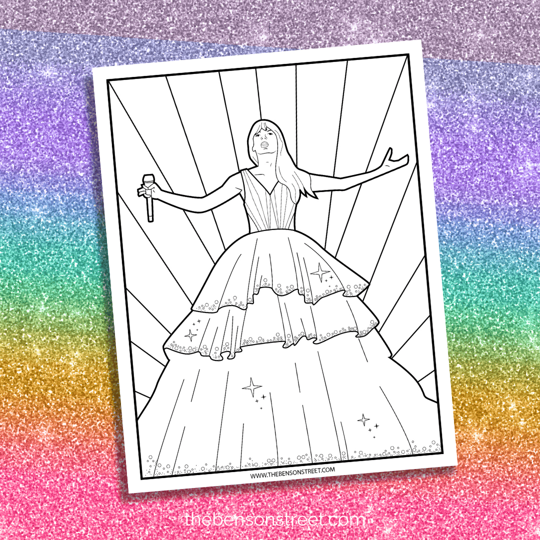 Free Printable Taylor Swift Coloring Pages For Swifties