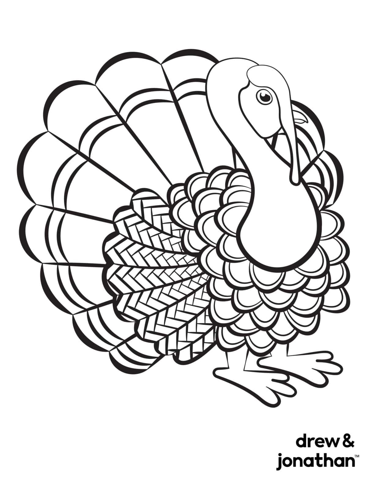 Turkey Coloring Pages Free