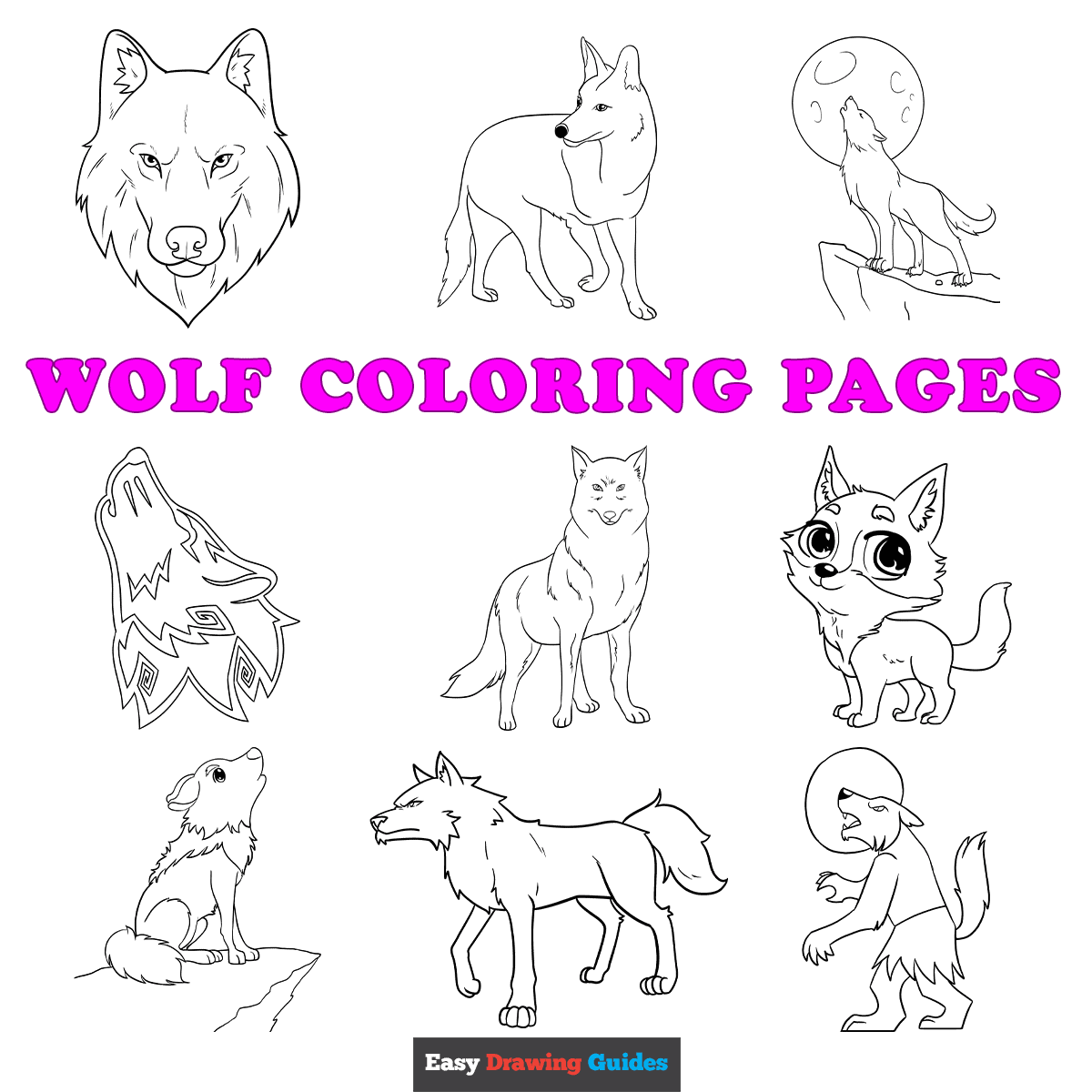 Free Printable Wolf Coloring Pages For Kids