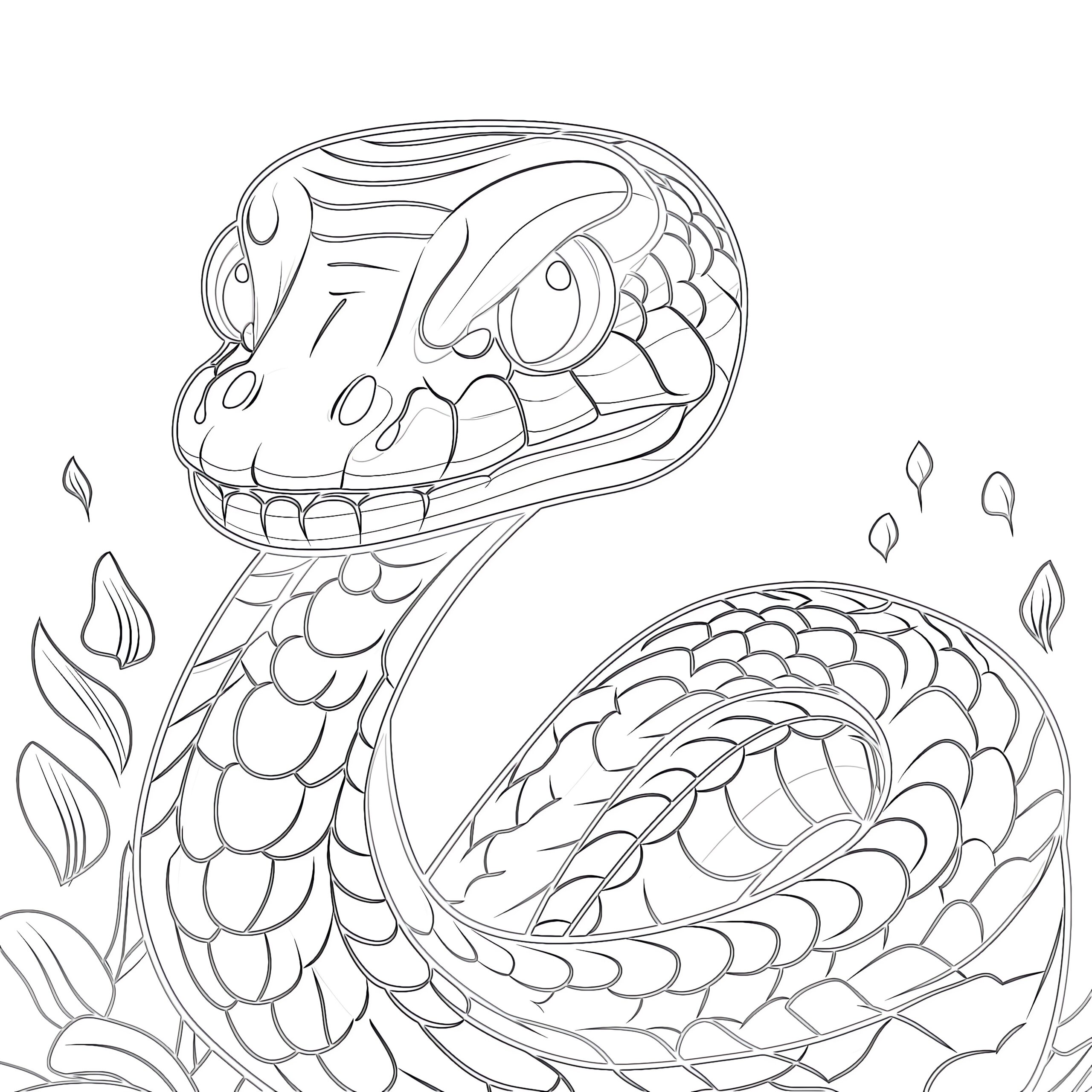 Free Snake Coloring Page Coloring Pages Mimi Panda