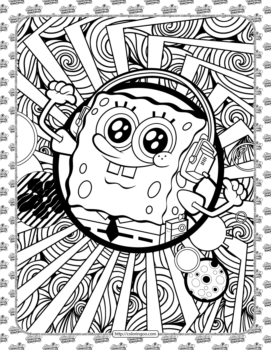 Free SpongeBob Coloring Sheet
