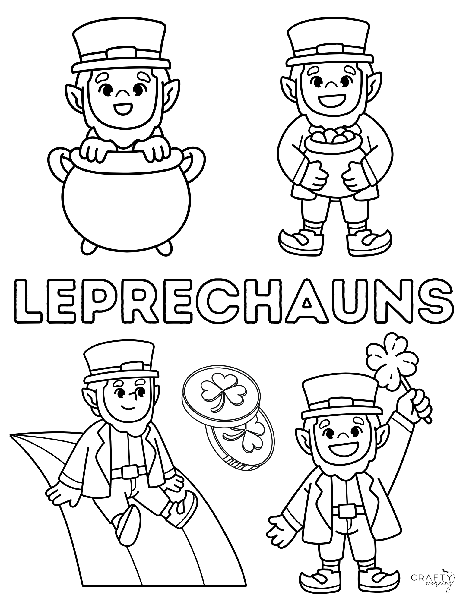 Free St Patrick s Day Coloring Pages Crafty Morning