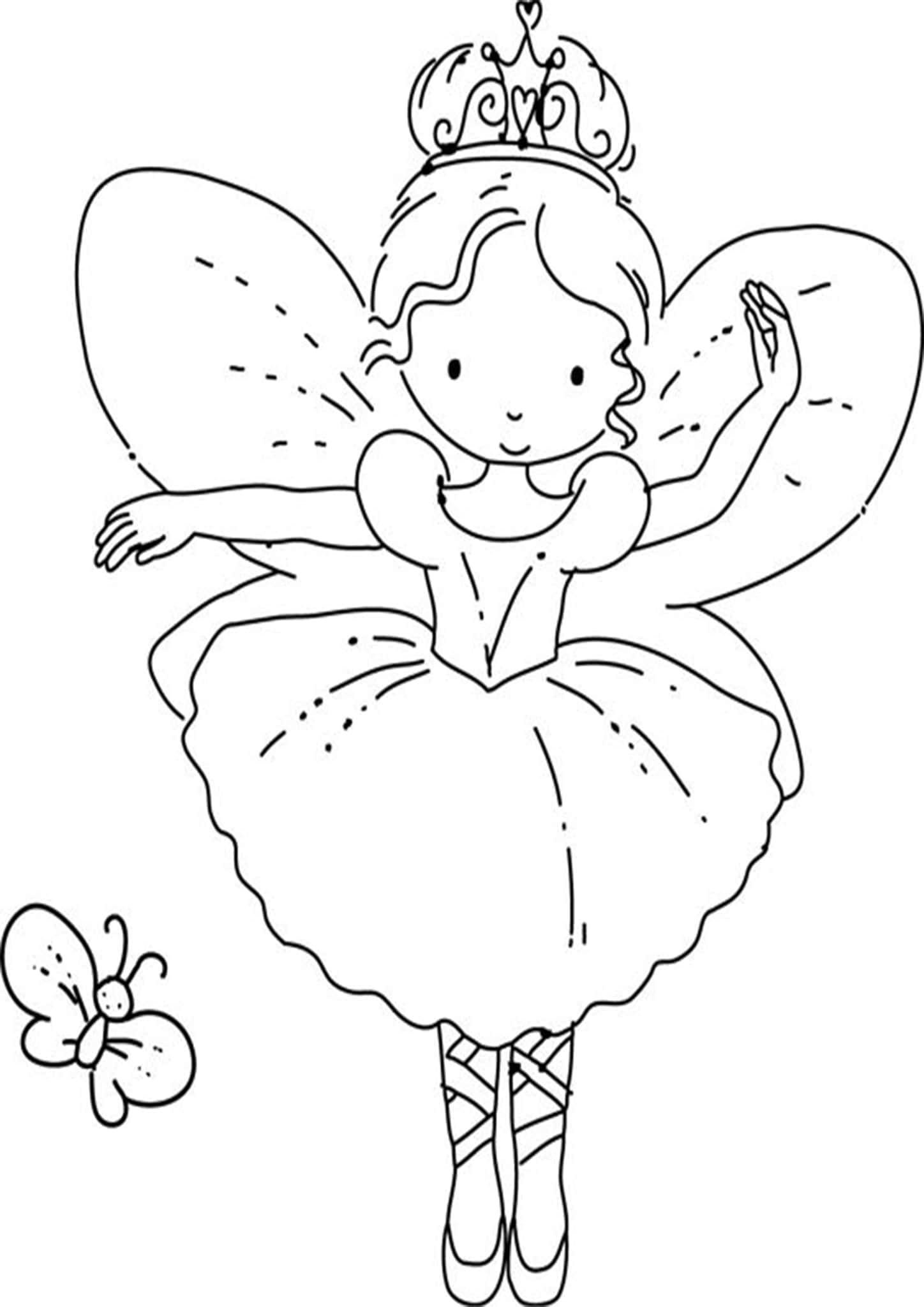 Printable Ballerina Coloring Pages