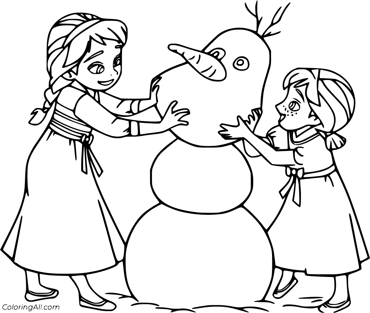 Frozen Coloring Pages 55 Free Printables ColoringAll