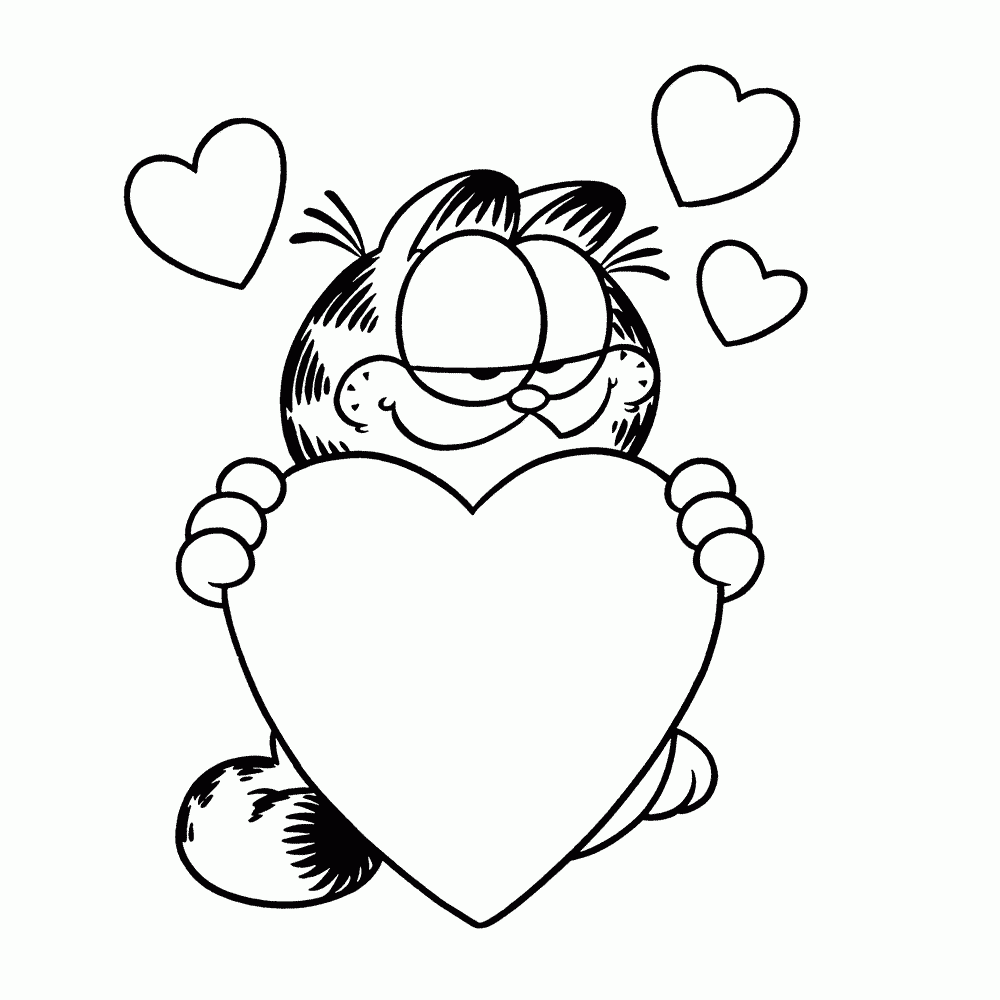  Garfield Coloring Pages U0026 Books 100 FREE And Printable 