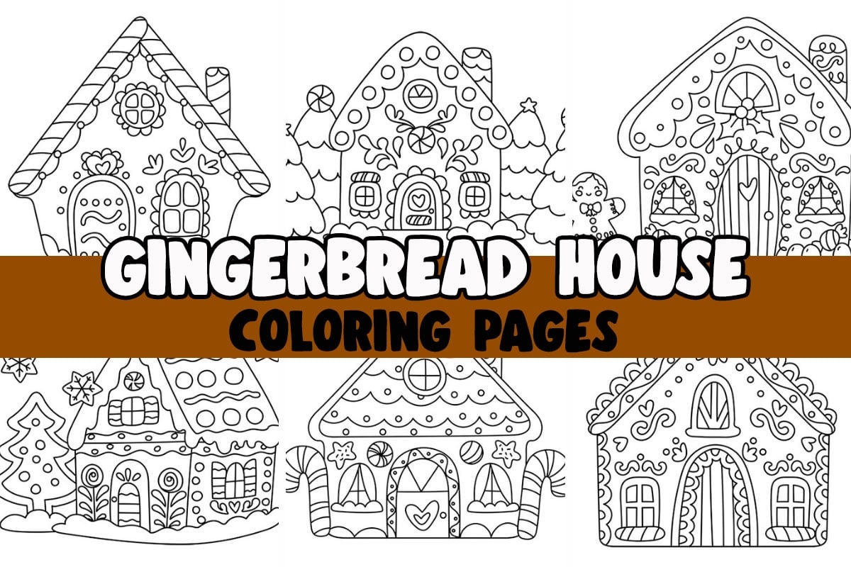 Printable Coloring Pages Gingerbread House